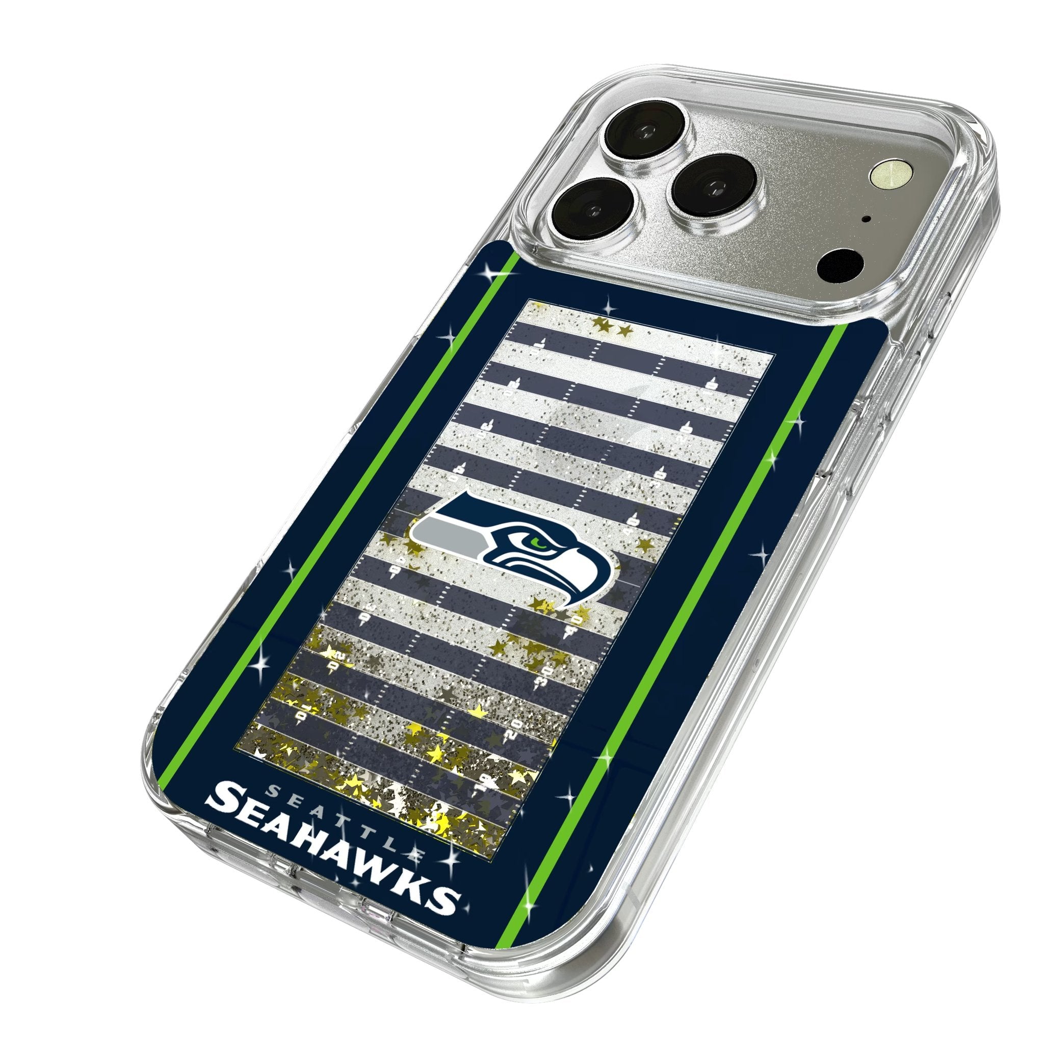 Seattle Seahawks Field Glitter Phone Case for Apple iPhone 17 Series