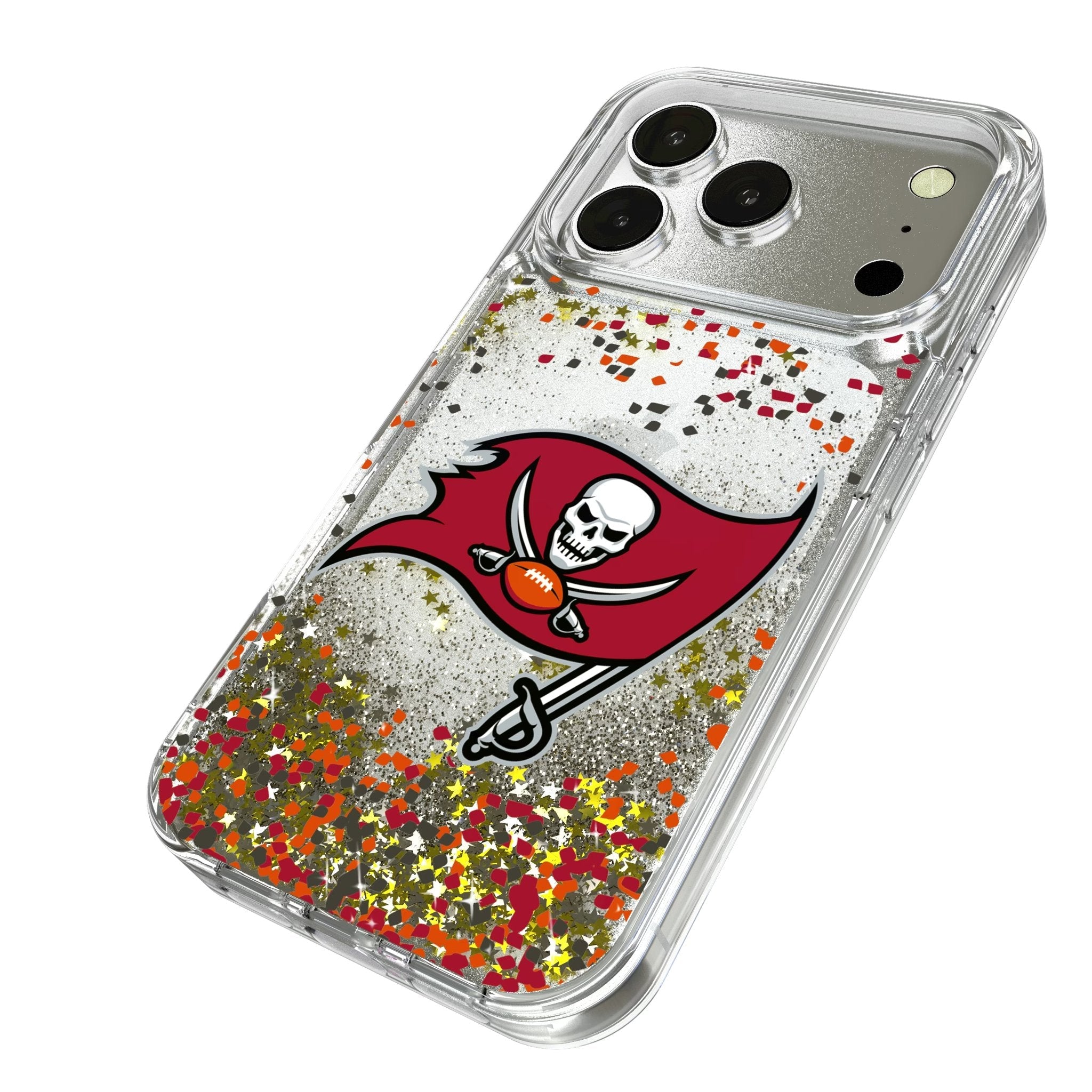 Tampa Bay Buccaneers Confetti Glitter Phone Case for Apple iPhone 17 Series