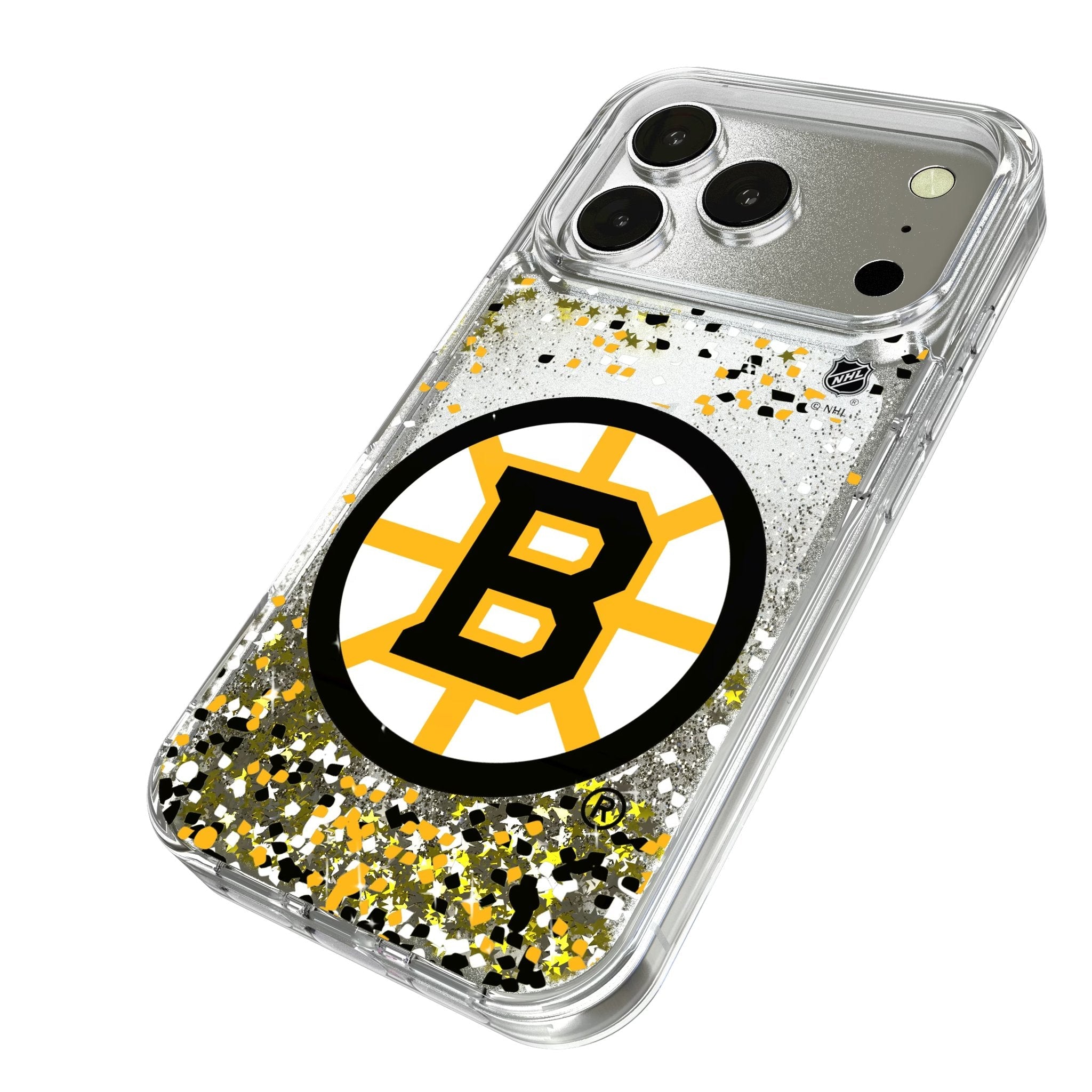 Boston Bruins Confetti Glitter Phone Case for Apple iPhone 17 Series