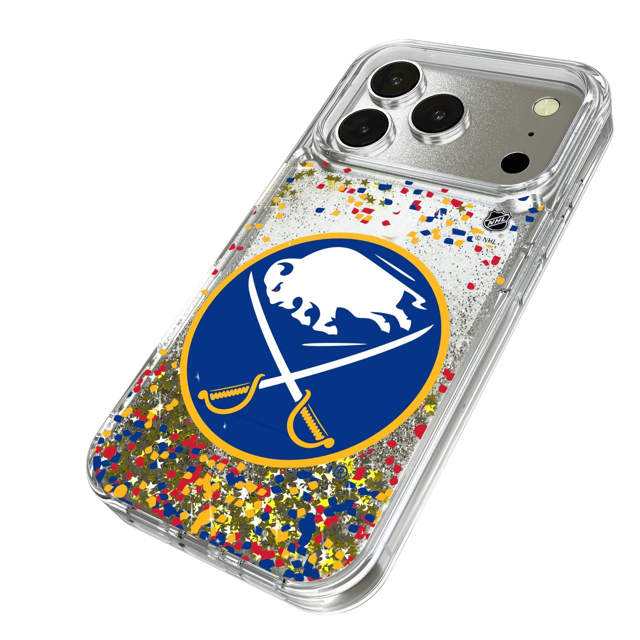 Buffalo Sabres Confetti Glitter Phone Case for Apple iPhone 17 Series