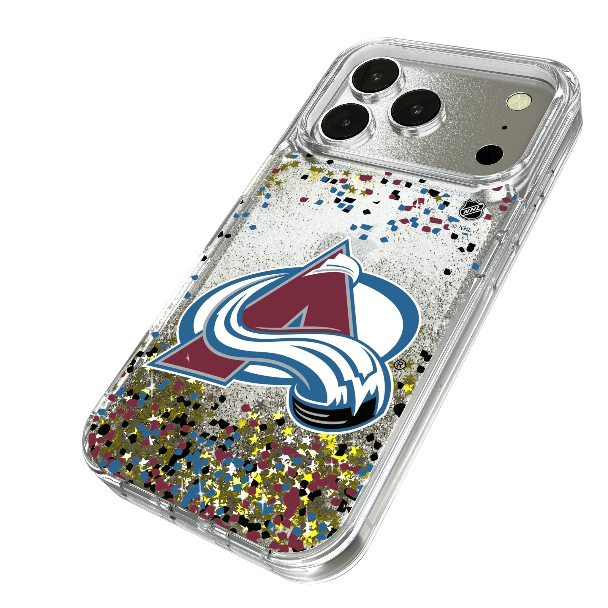 Colorado Avalanche Confetti Glitter Phone Case for Apple iPhone 17 Series