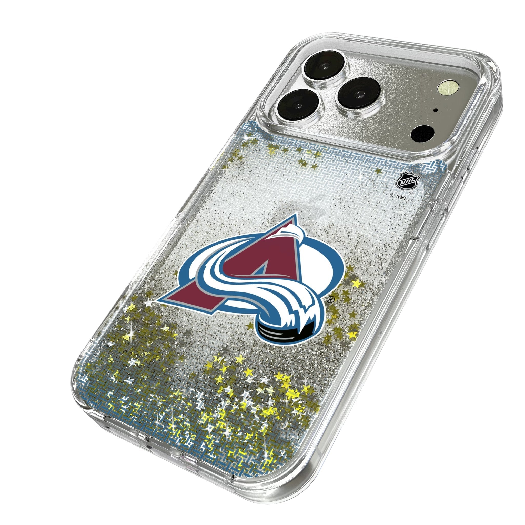 Colorado Avalanche Linen Glitter Phone Case for Apple iPhone 17 Series