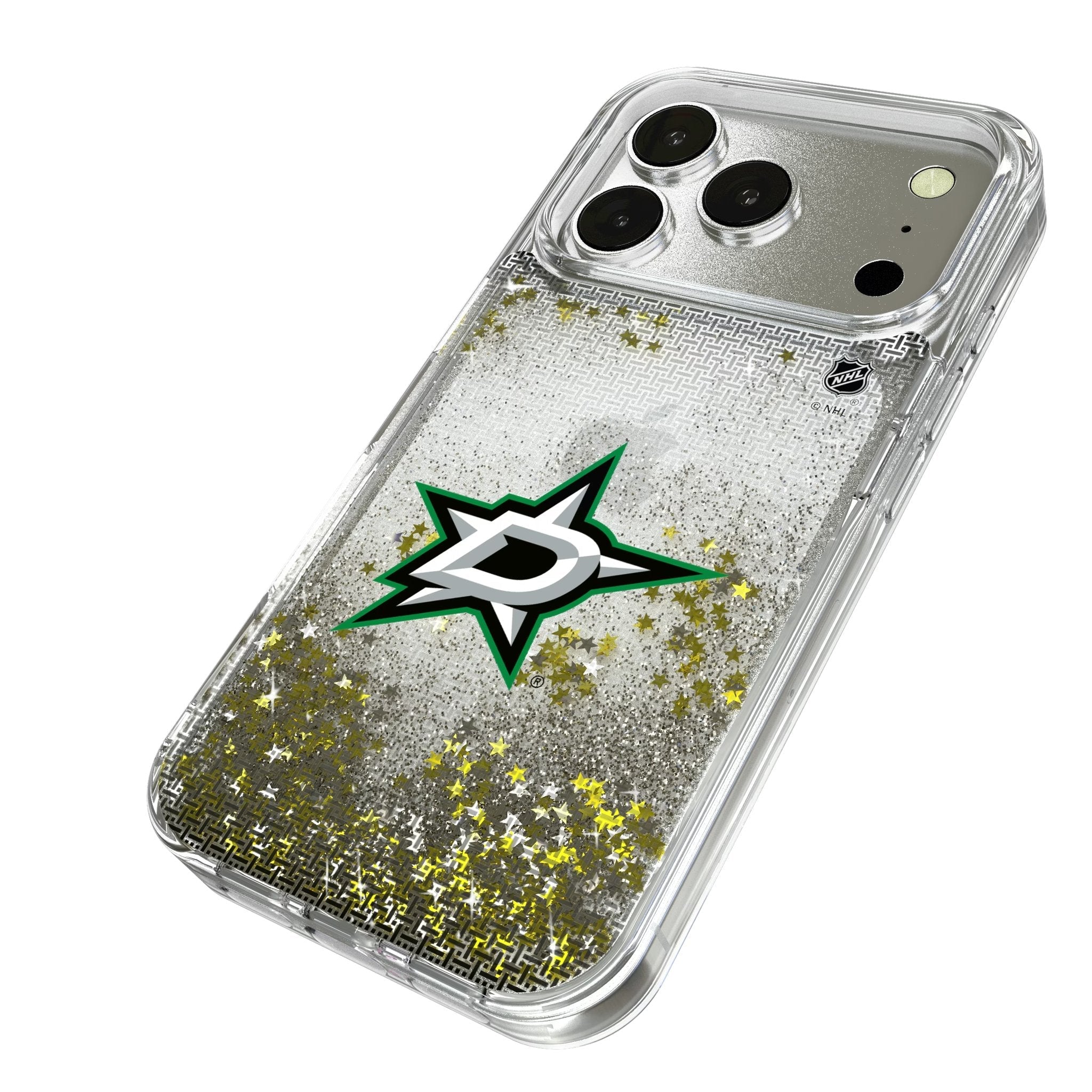 Dallas Stars Linen Glitter Phone Case for Apple iPhone 17 Series