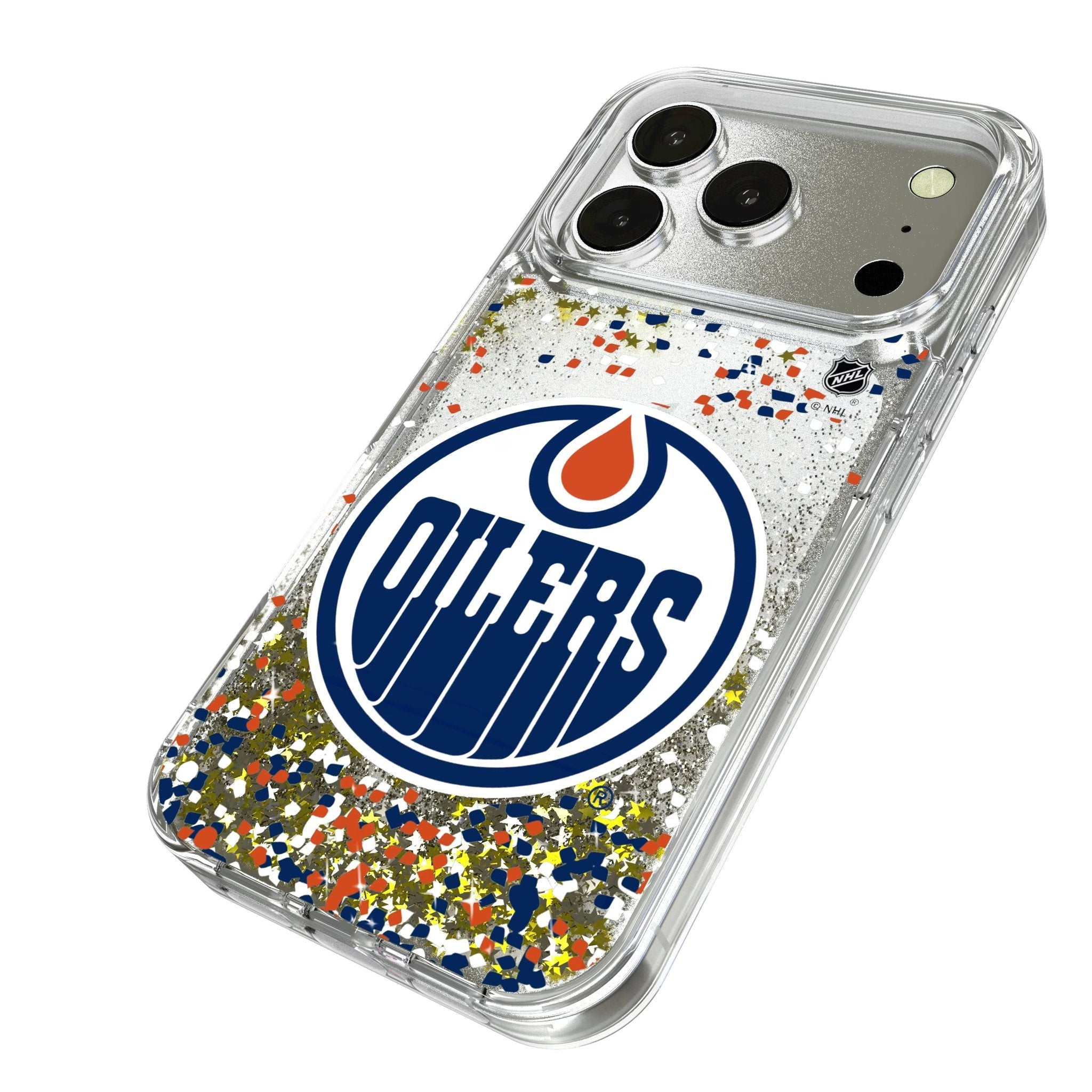 Edmonton Oilers Confetti Glitter Phone Case for Apple iPhone 17 Series