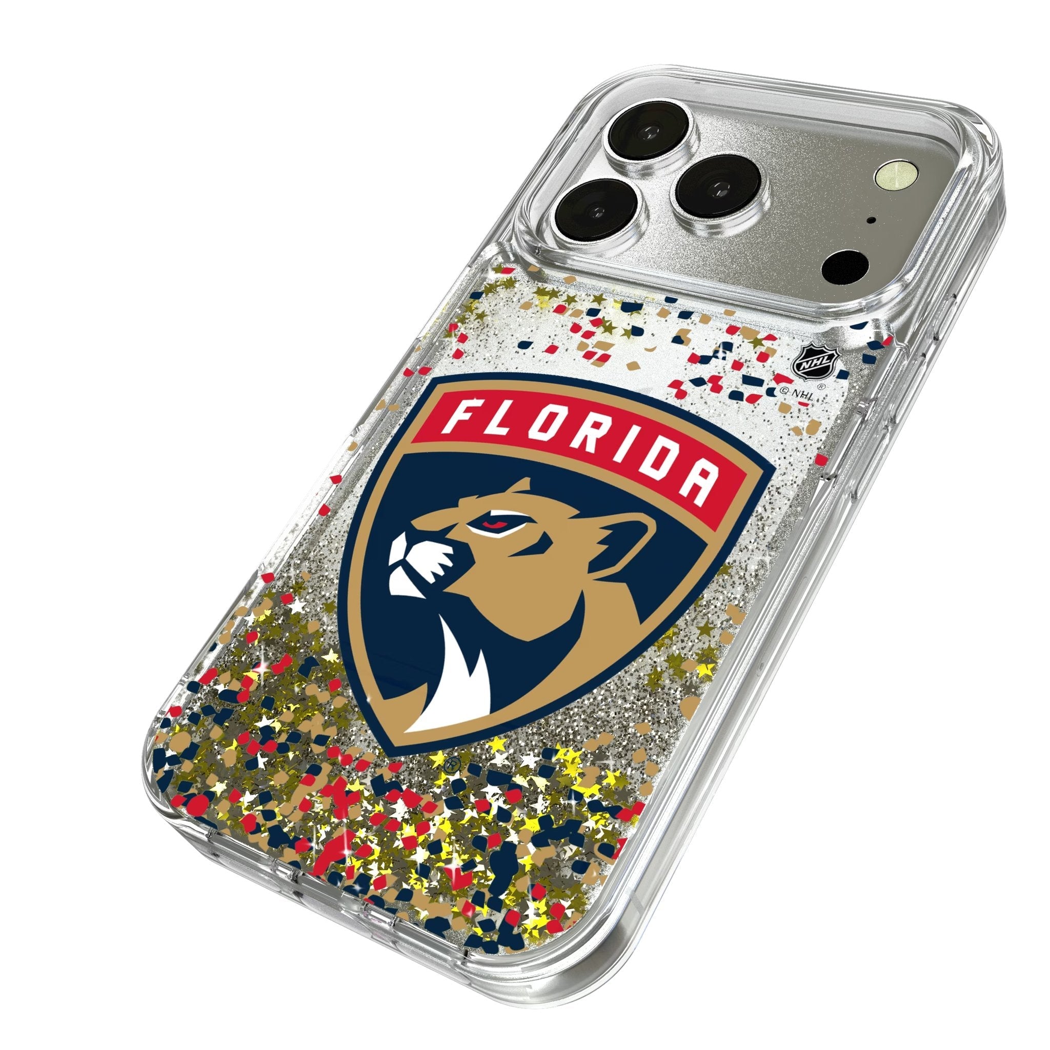 Florida Panthers Confetti Glitter Phone Case for Apple iPhone 17 Series