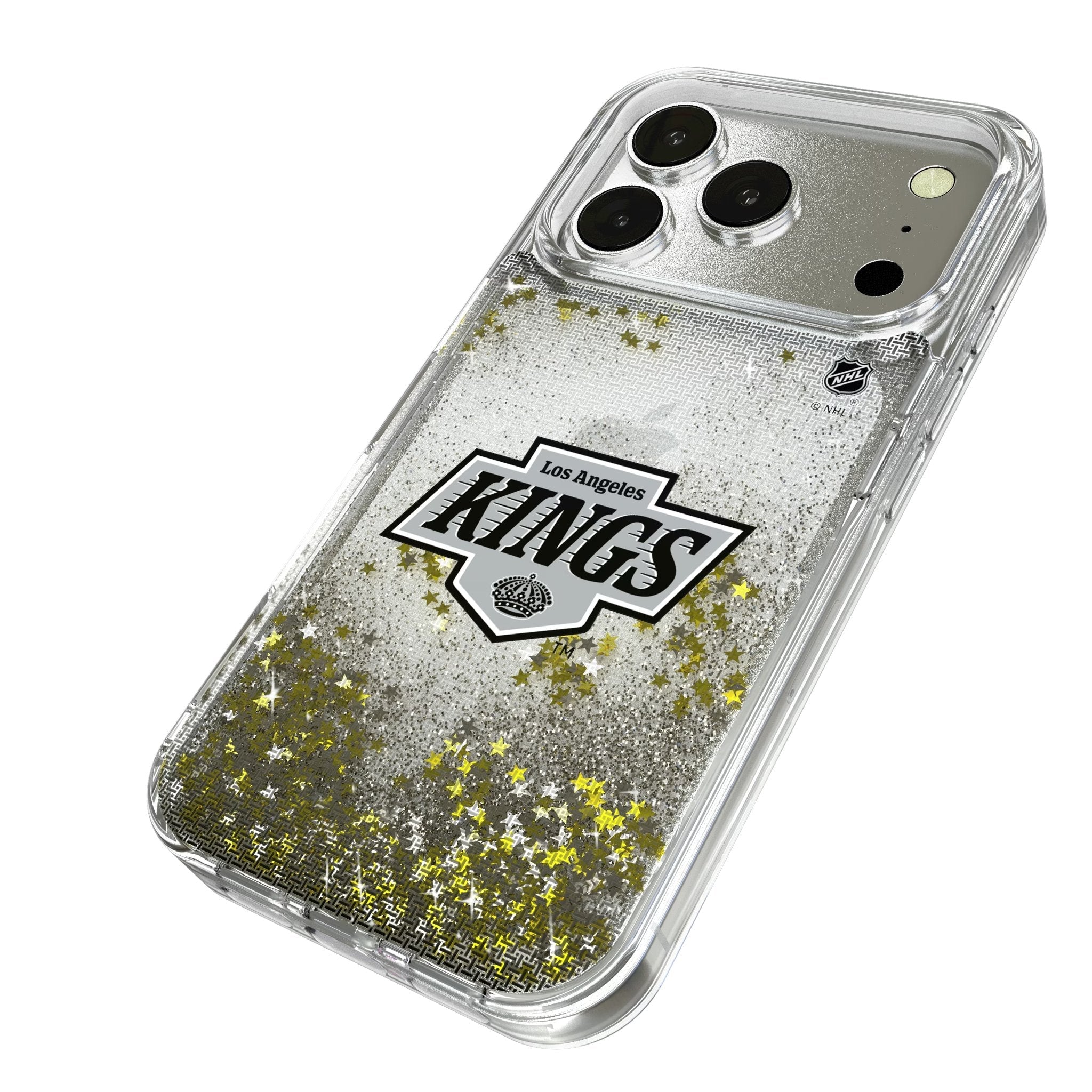 LA Kings Linen Glitter Phone Case for Apple iPhone 17 Series