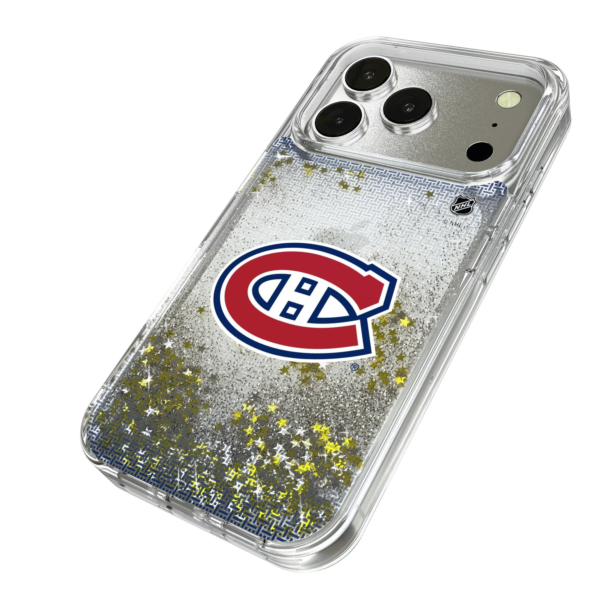 Montreal Canadiens Linen Glitter Phone Case for Apple iPhone 17 Series