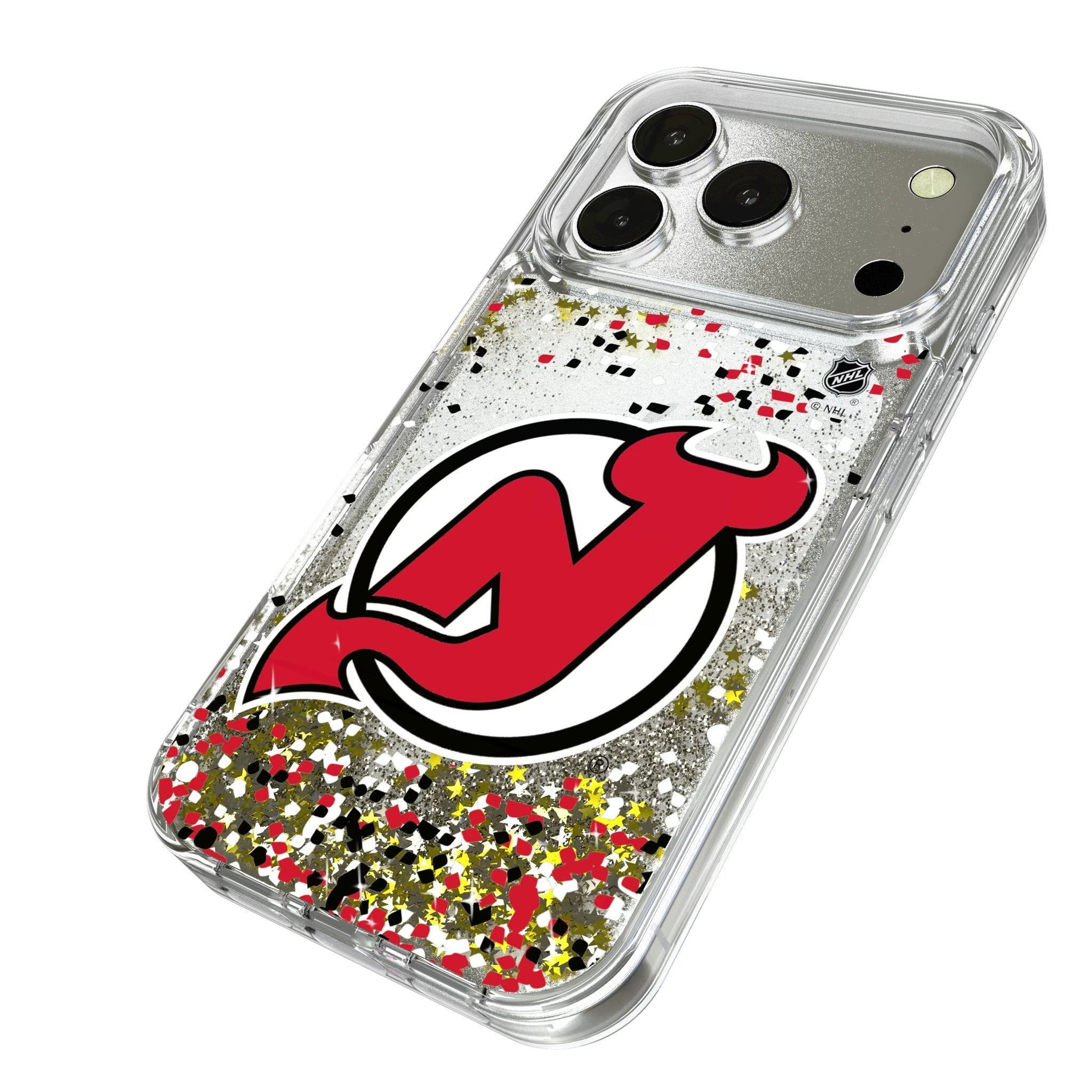 New Jersey Devils Confetti Glitter Phone Case for Apple iPhone 17 Series