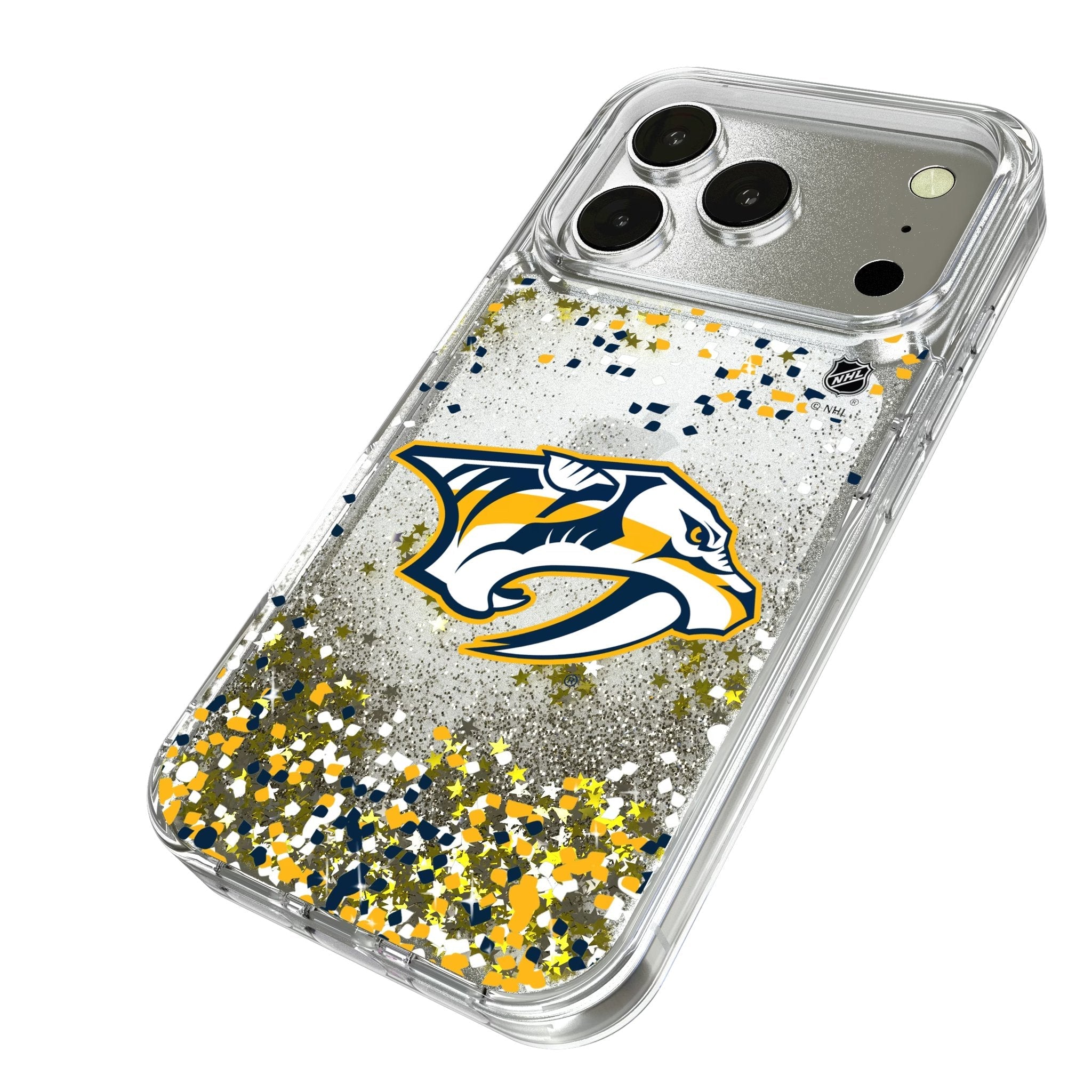 Nashville Predators Confetti Glitter Phone Case for Apple iPhone 17 Series