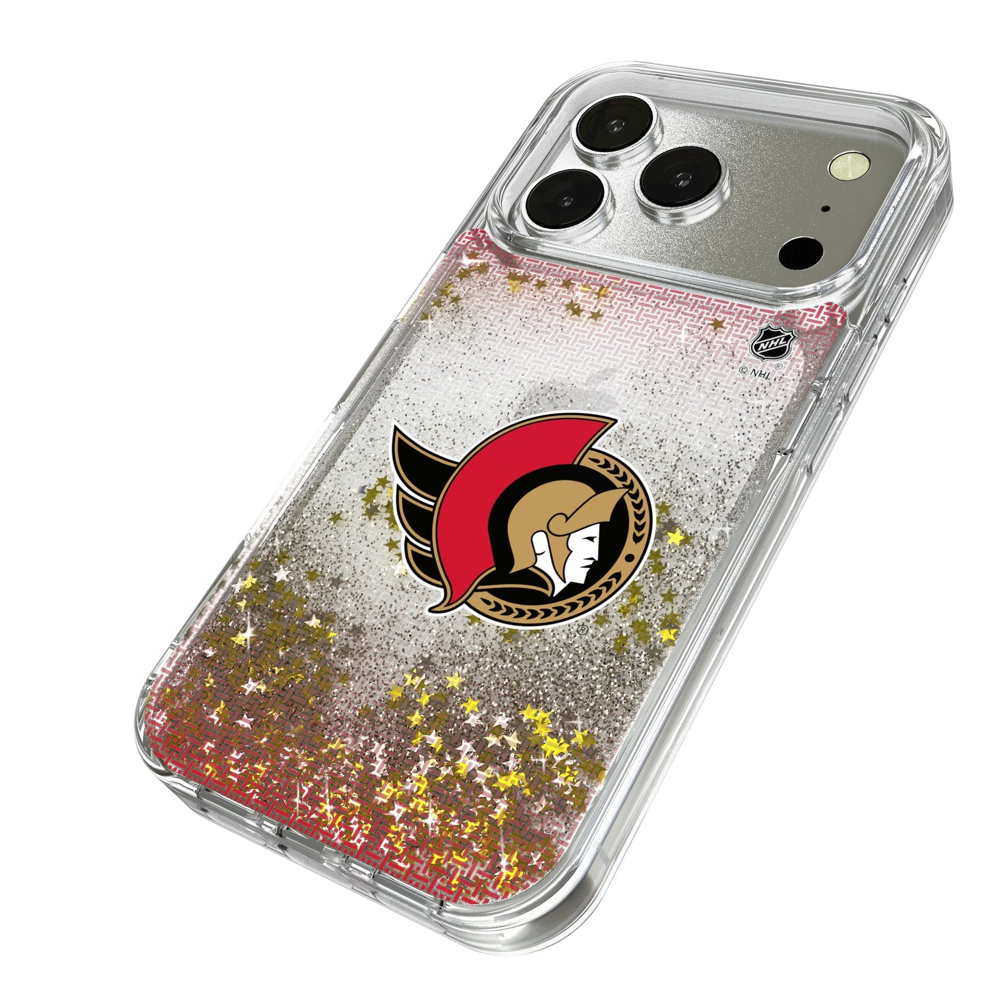 Ottawa Senators Linen Glitter Phone Case for Apple iPhone 17 Series
