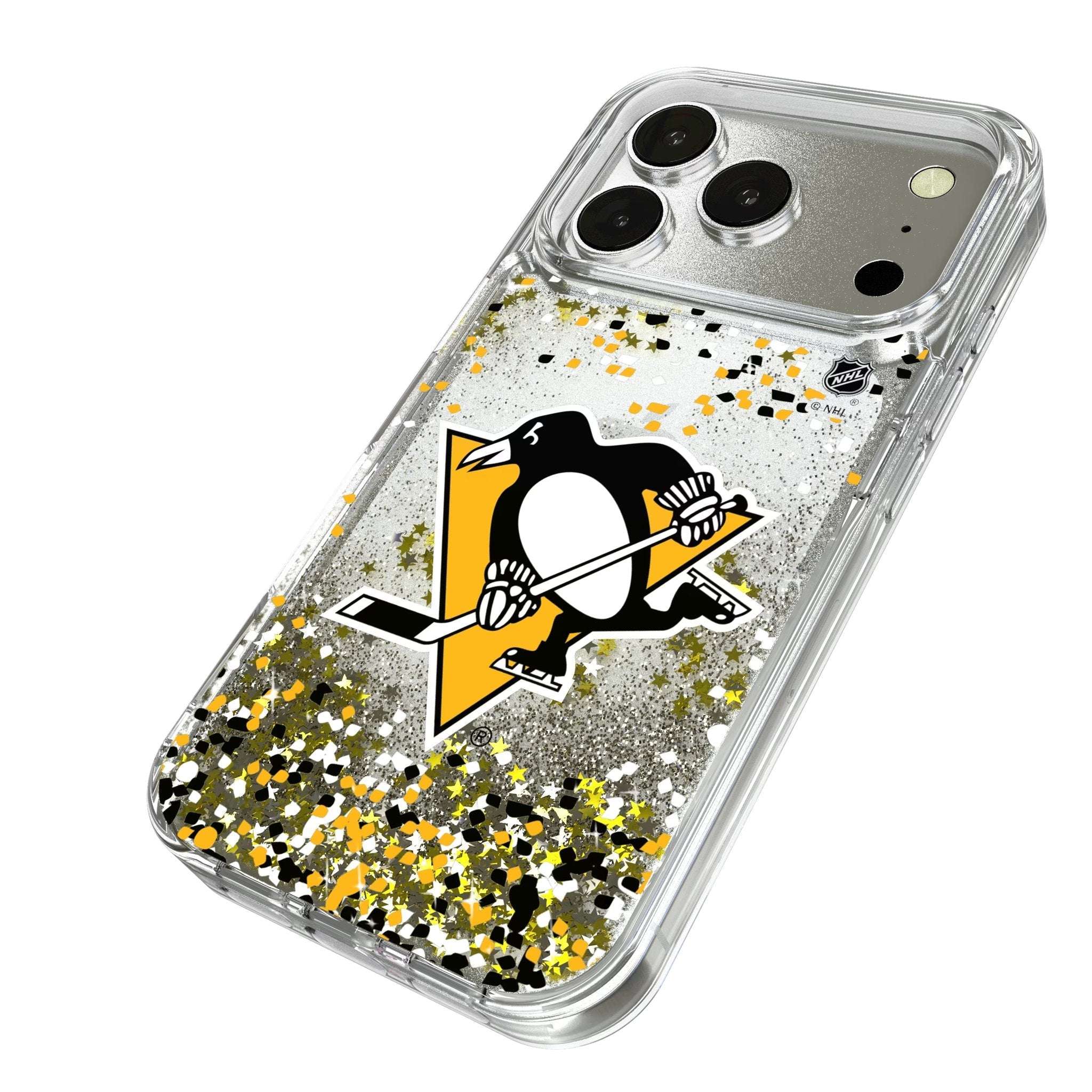 Pittsburgh Penguins Confetti Glitter Phone Case for Apple iPhone 17 Series