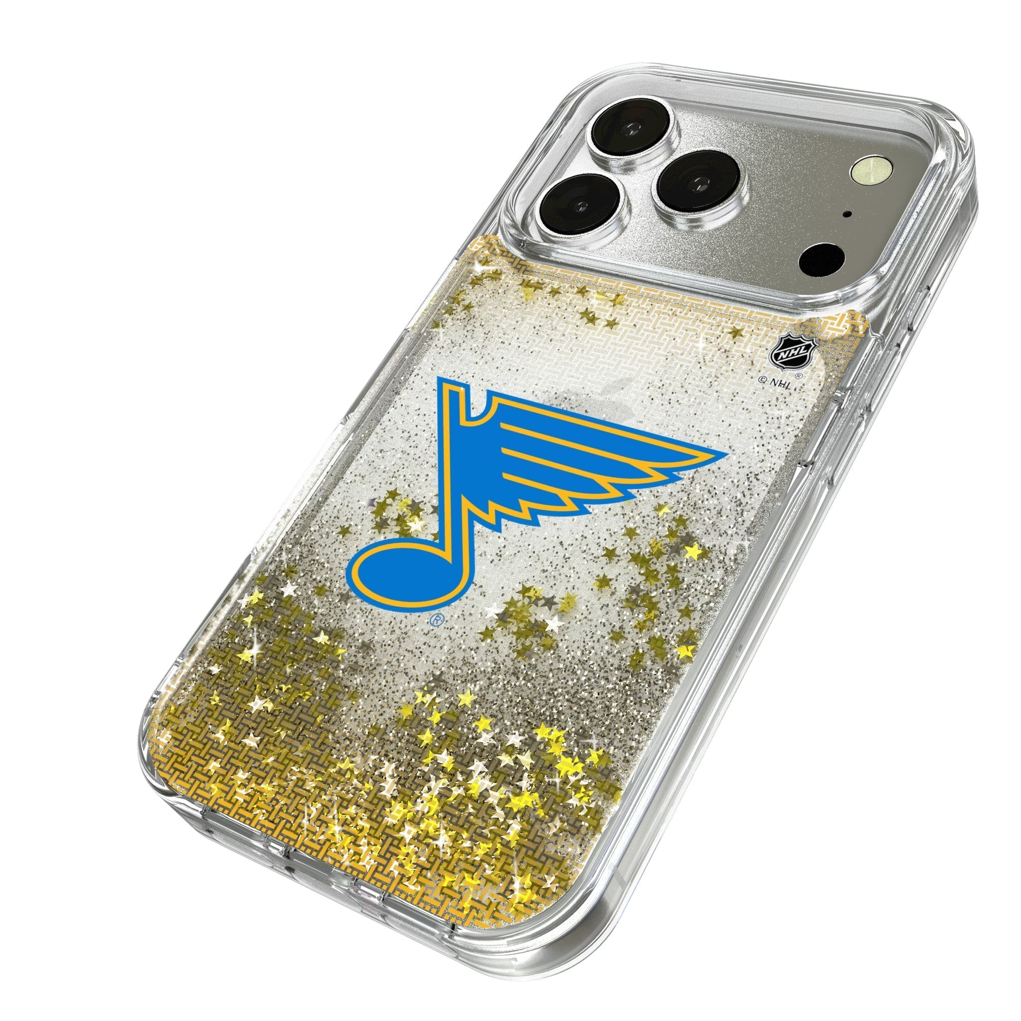 St. Louis Blues Linen Glitter Phone Case for Apple iPhone 17 Series