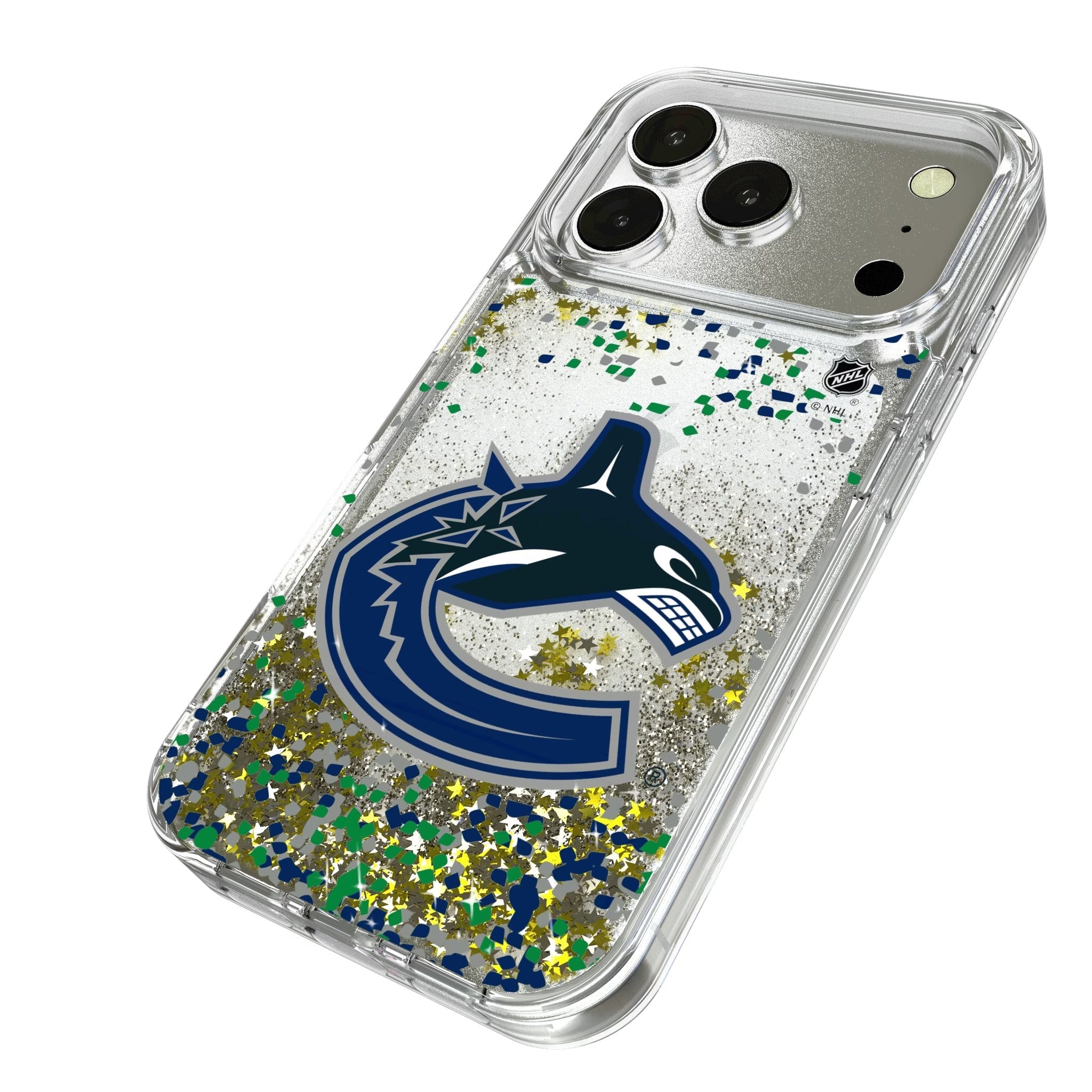 Vancouver Canucks Confetti Glitter Phone Case for Apple iPhone 17 Series