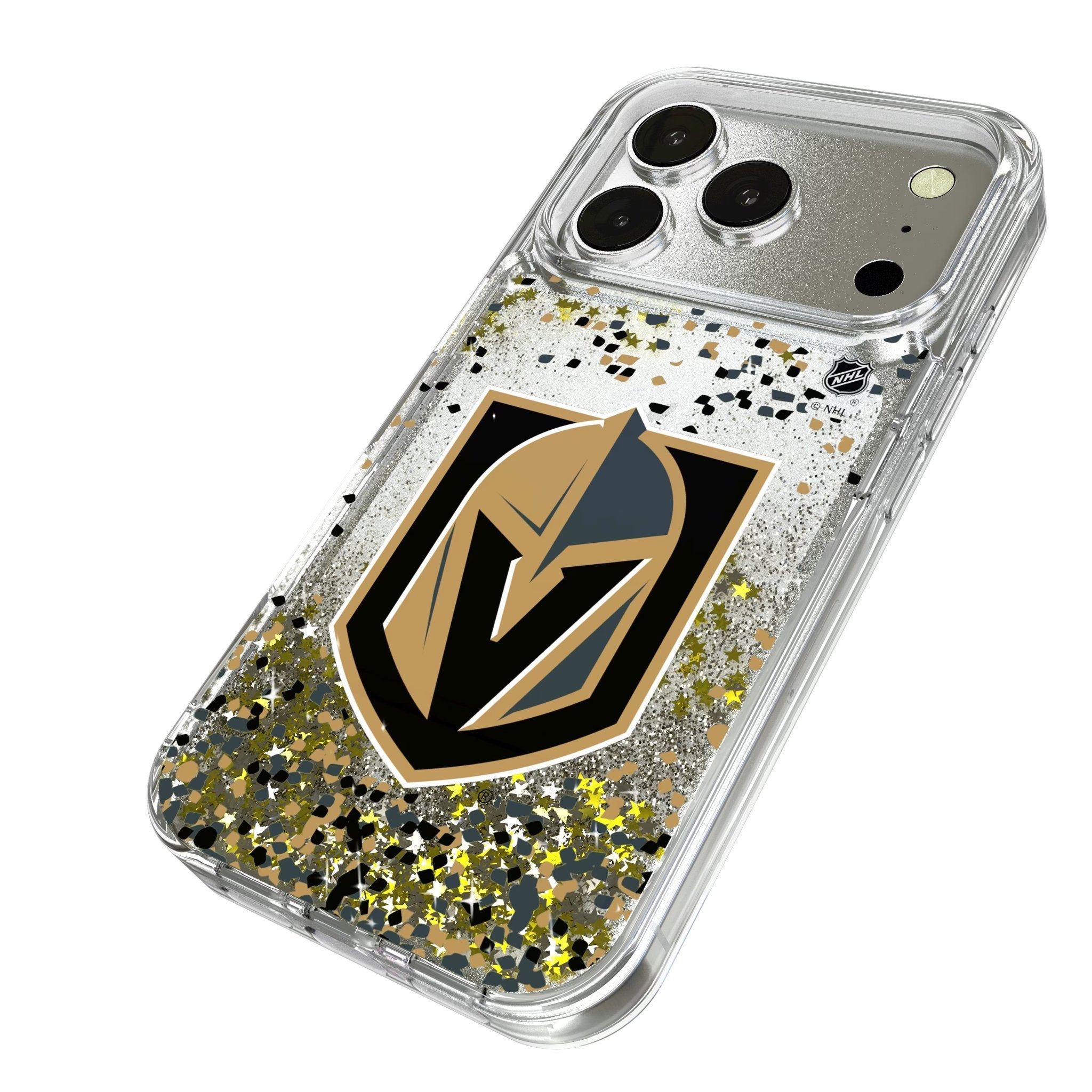 Vegas Golden Knights Confetti Glitter Phone Case for Apple iPhone 17 Series
