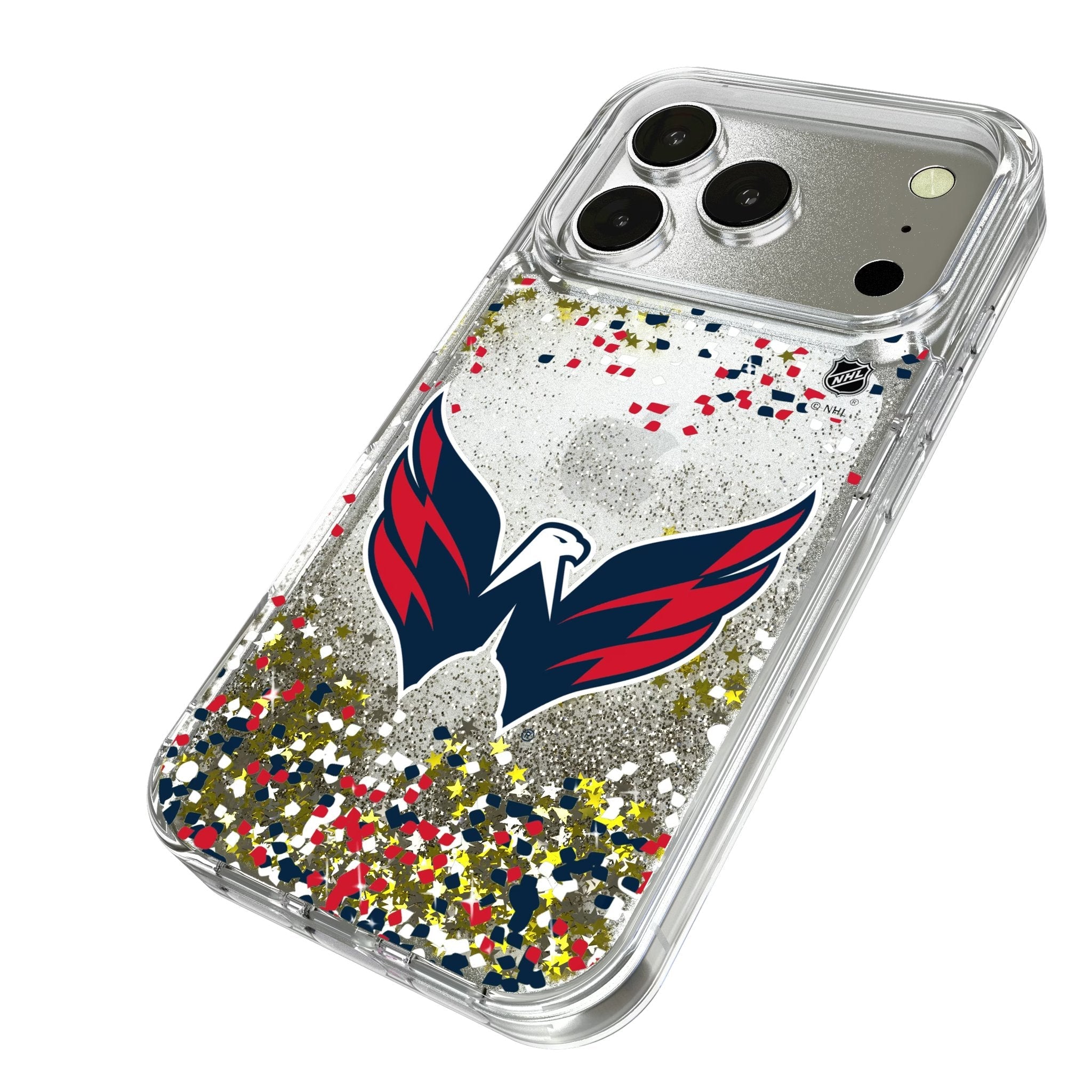 Washington Capitals Confetti Glitter Phone Case for Apple iPhone 17 Series