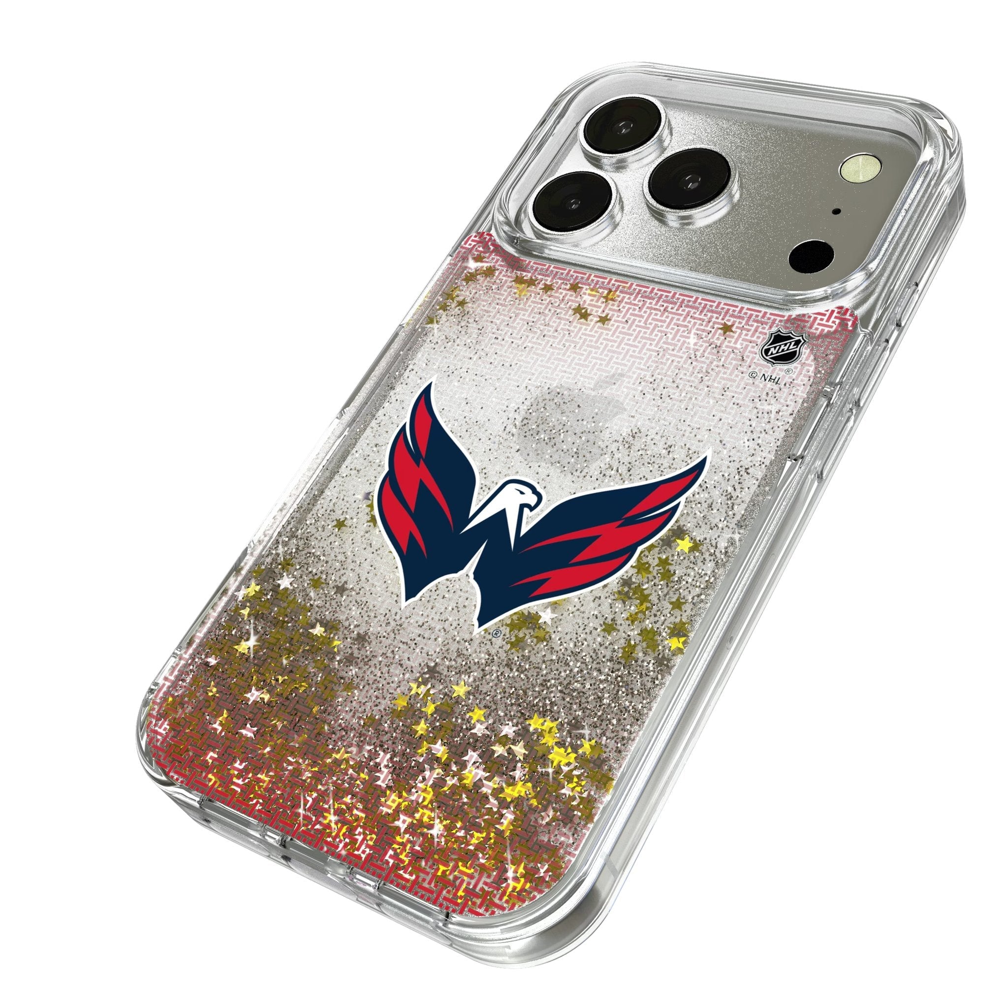 Washington Capitals Linen Glitter Phone Case for Apple iPhone 17 Series