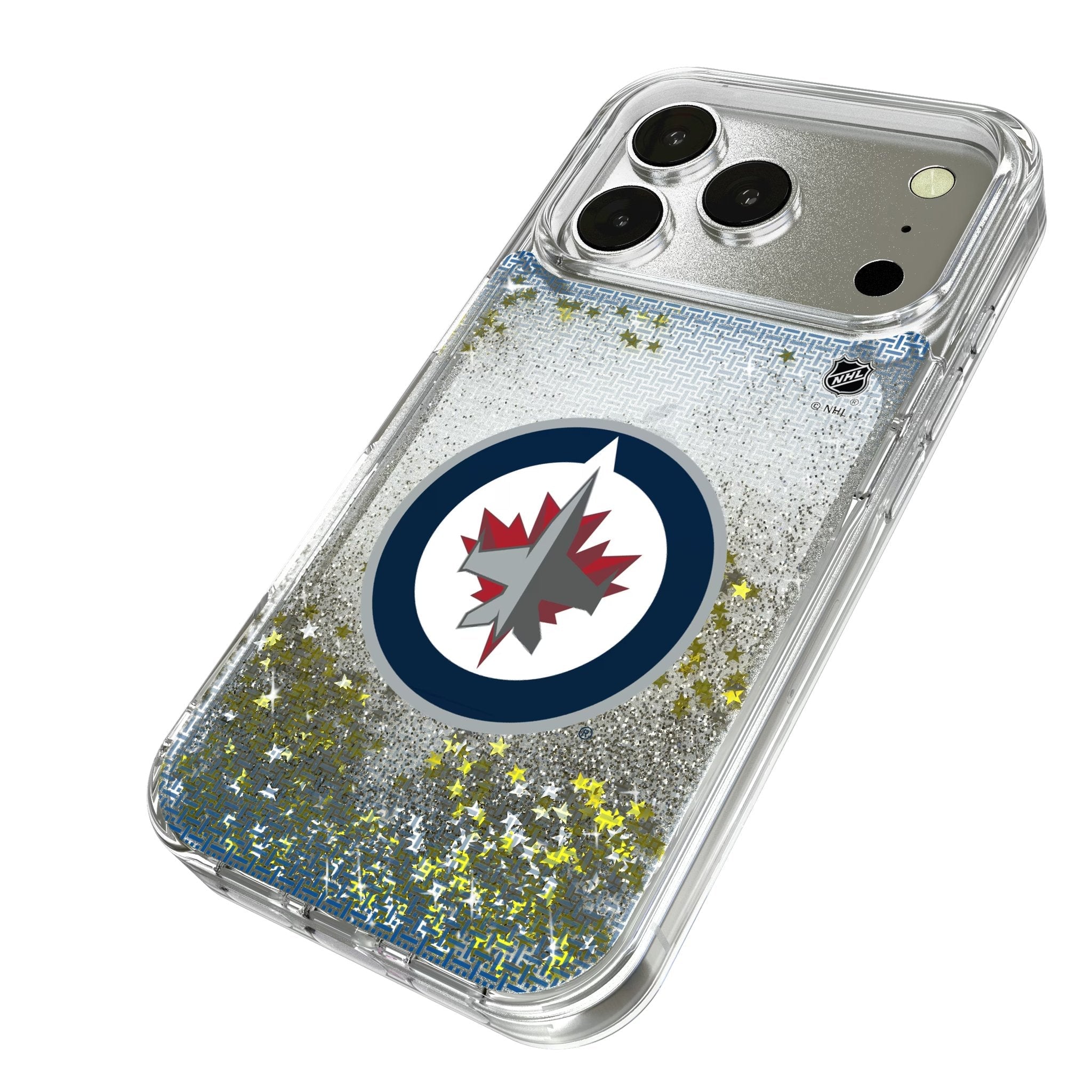 Winnipeg Jets Linen Glitter Phone Case for Apple iPhone 17 Series