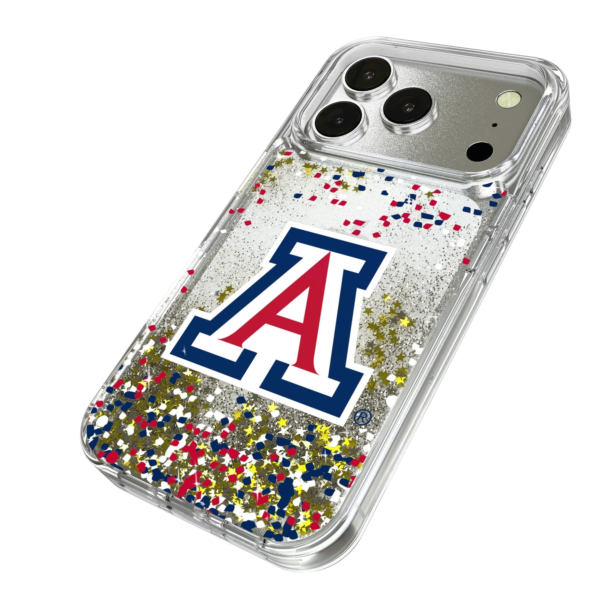 University of Arizona Wildcats Confetti Glitter Phone Case for Apple iPhone 17 Series