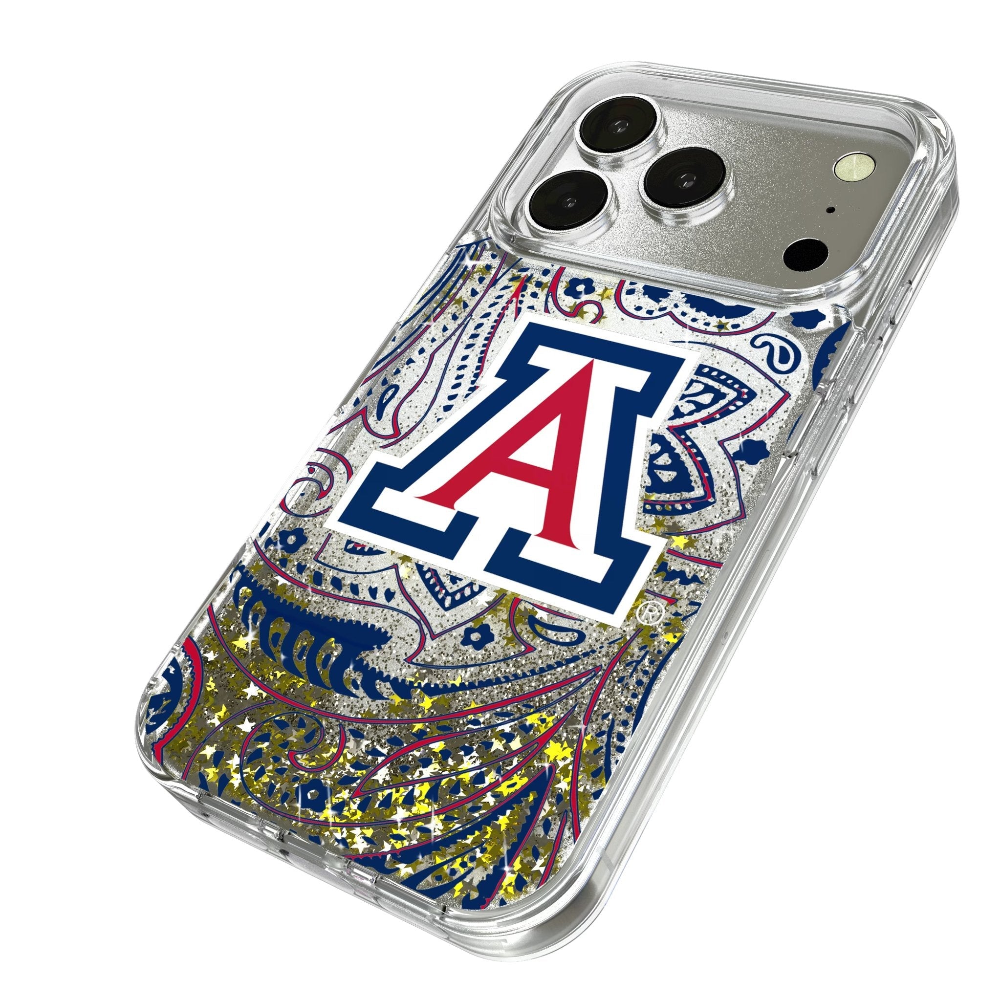 University of Arizona Wildcats Paisley Glitter Phone Case for Apple iPhone 17 Series