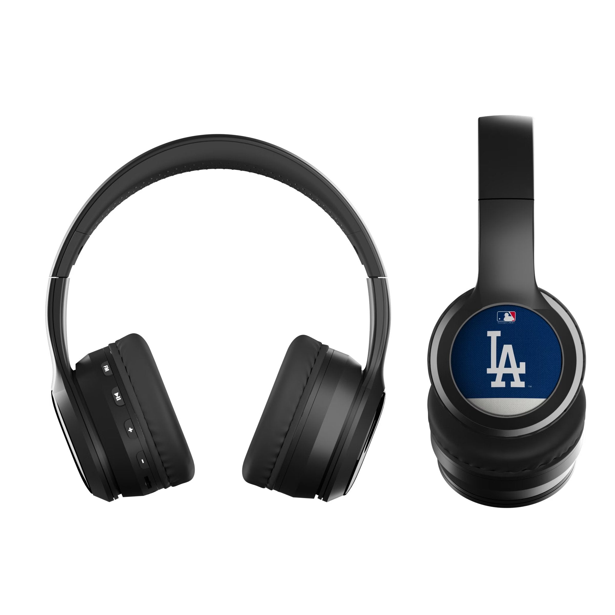 LA Dodgers Stripe Wireless Over-Ear BT Headphones With Case
