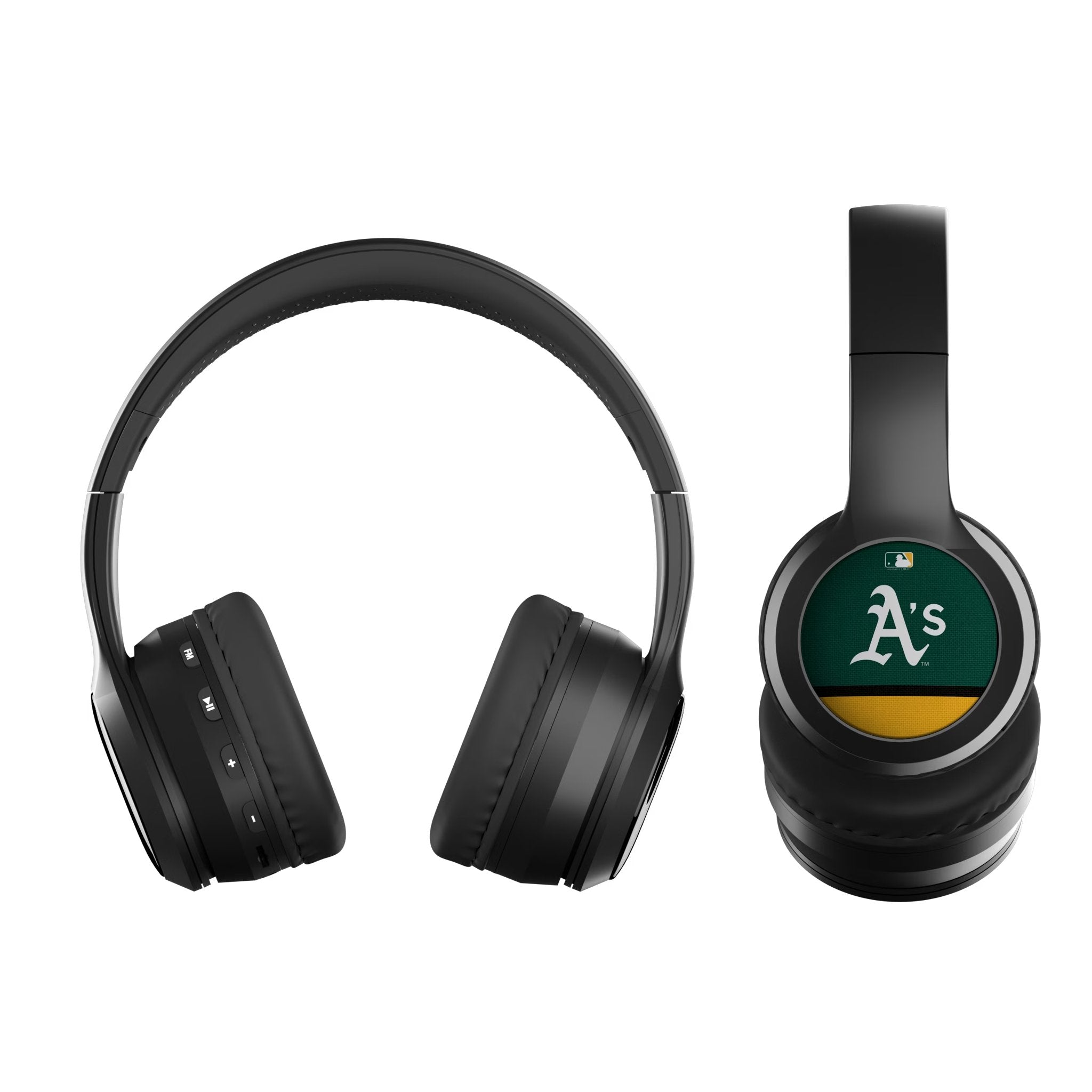 Oakland Athletics Stripe Wireless Over-Ear BT Headphones With Case 2
