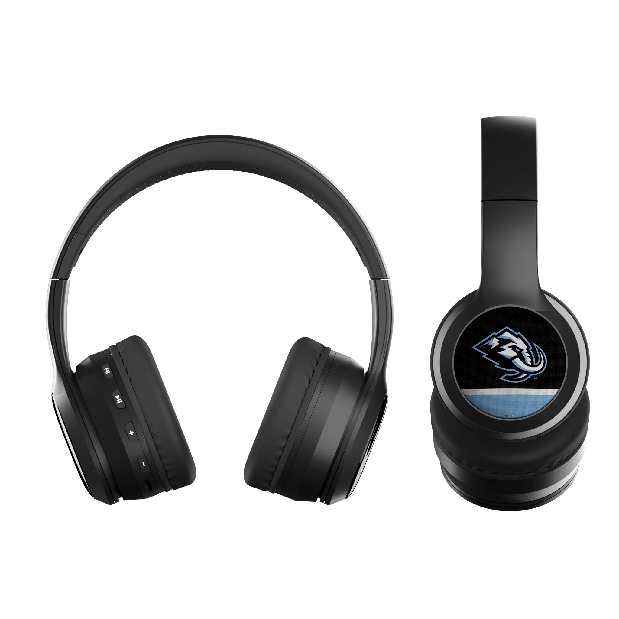Utah Mammoth Stripe Wireless Over-Ear BT Headphones With Case