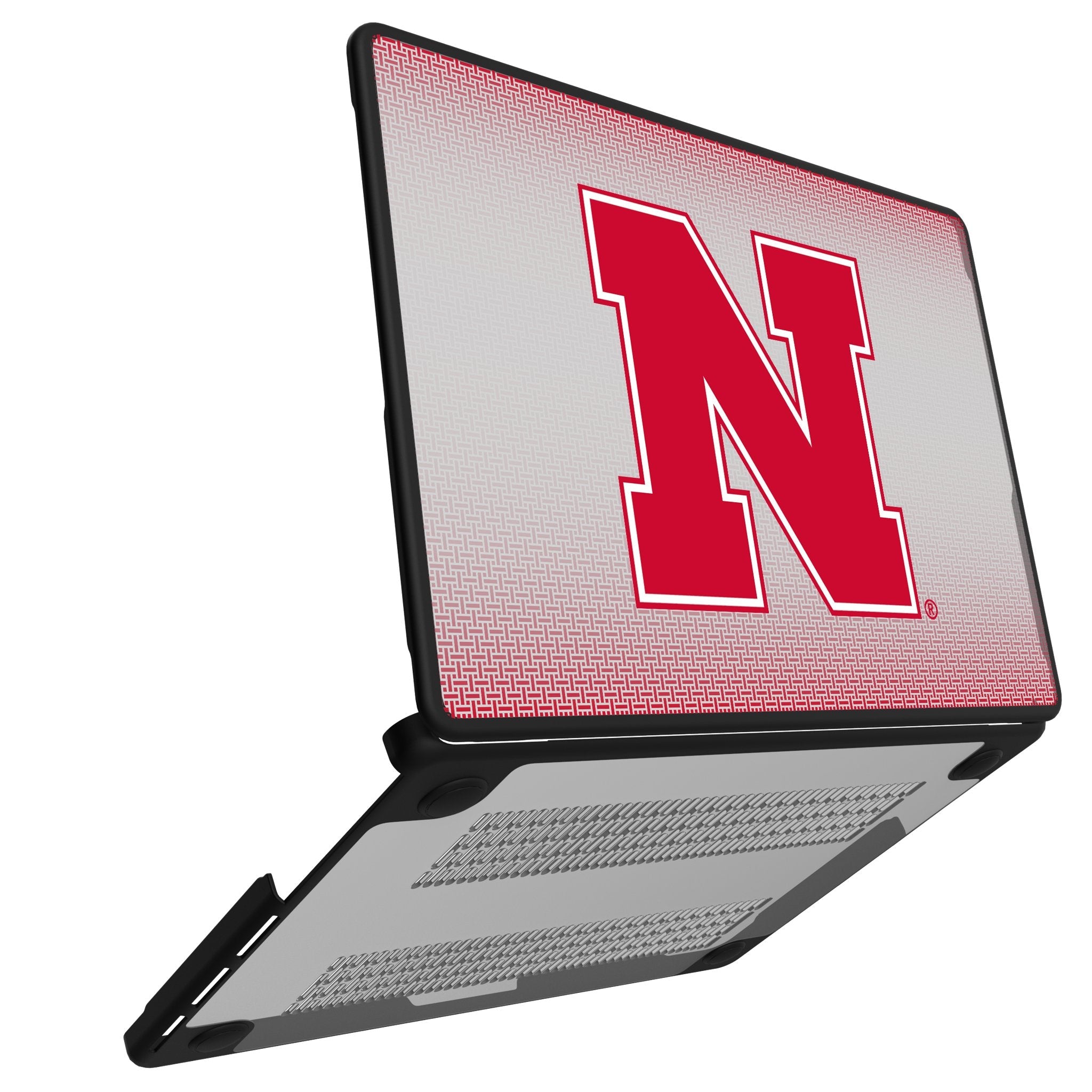University of Nebraska Huskers Block N Linen Laptop Case for Apple MacBook 2