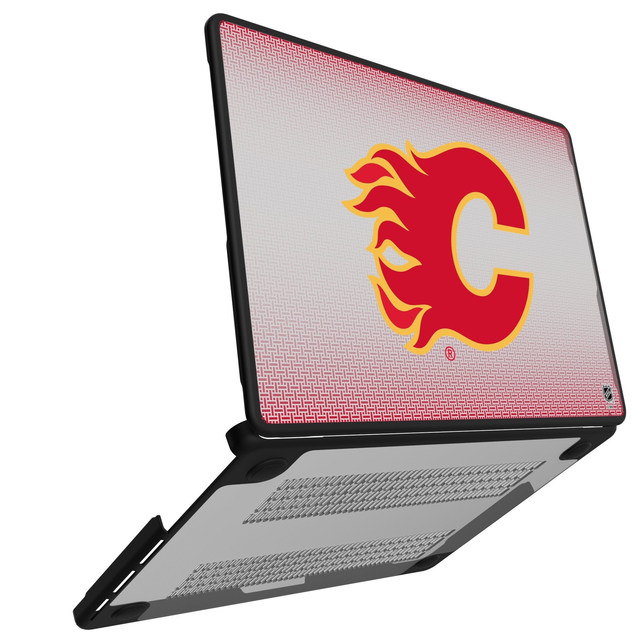 Calgary Flames Linen Laptop Case for Apple MacBook