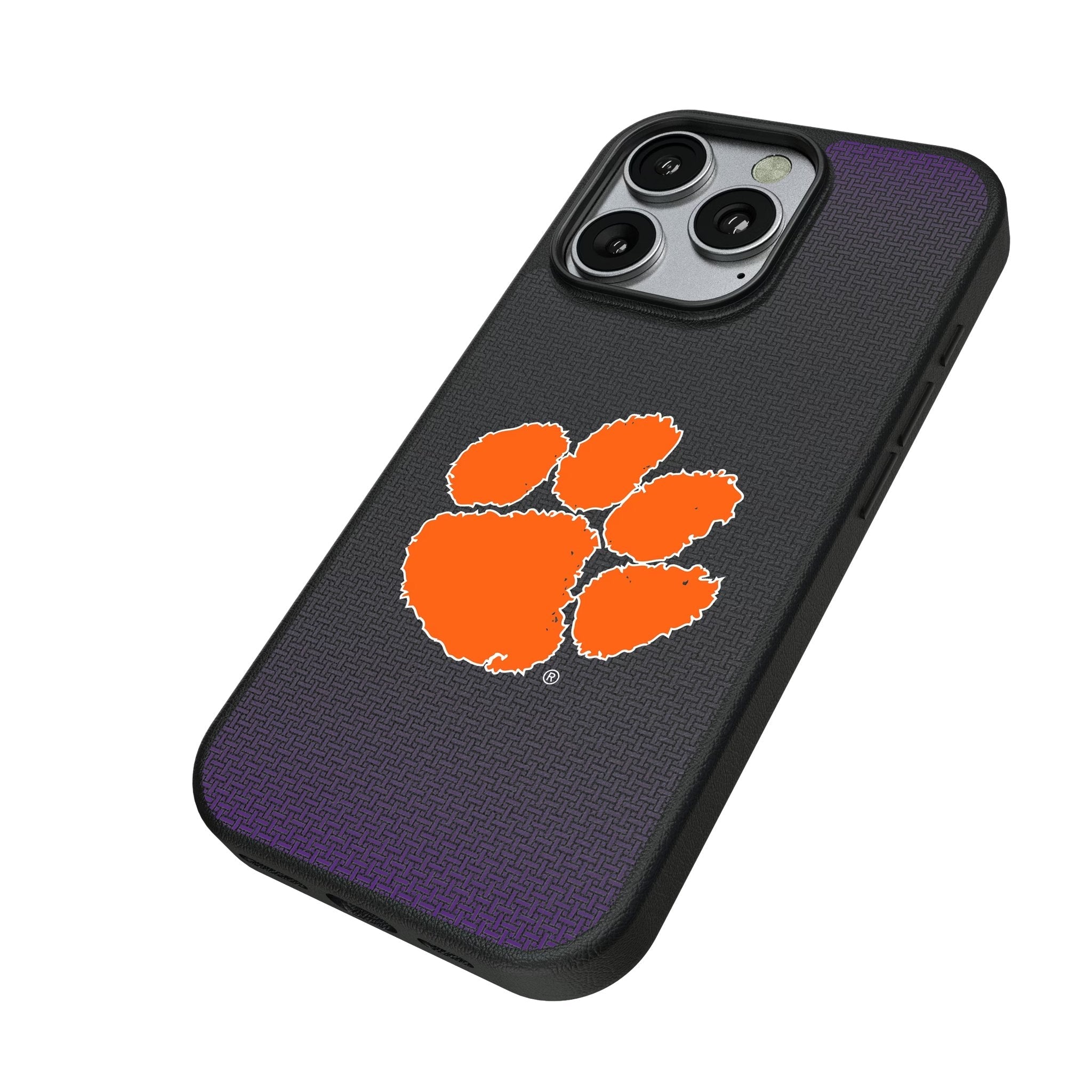 Clemson University Tigers Linen MagSafe Compatible Phone Case for Apple iPhone 2