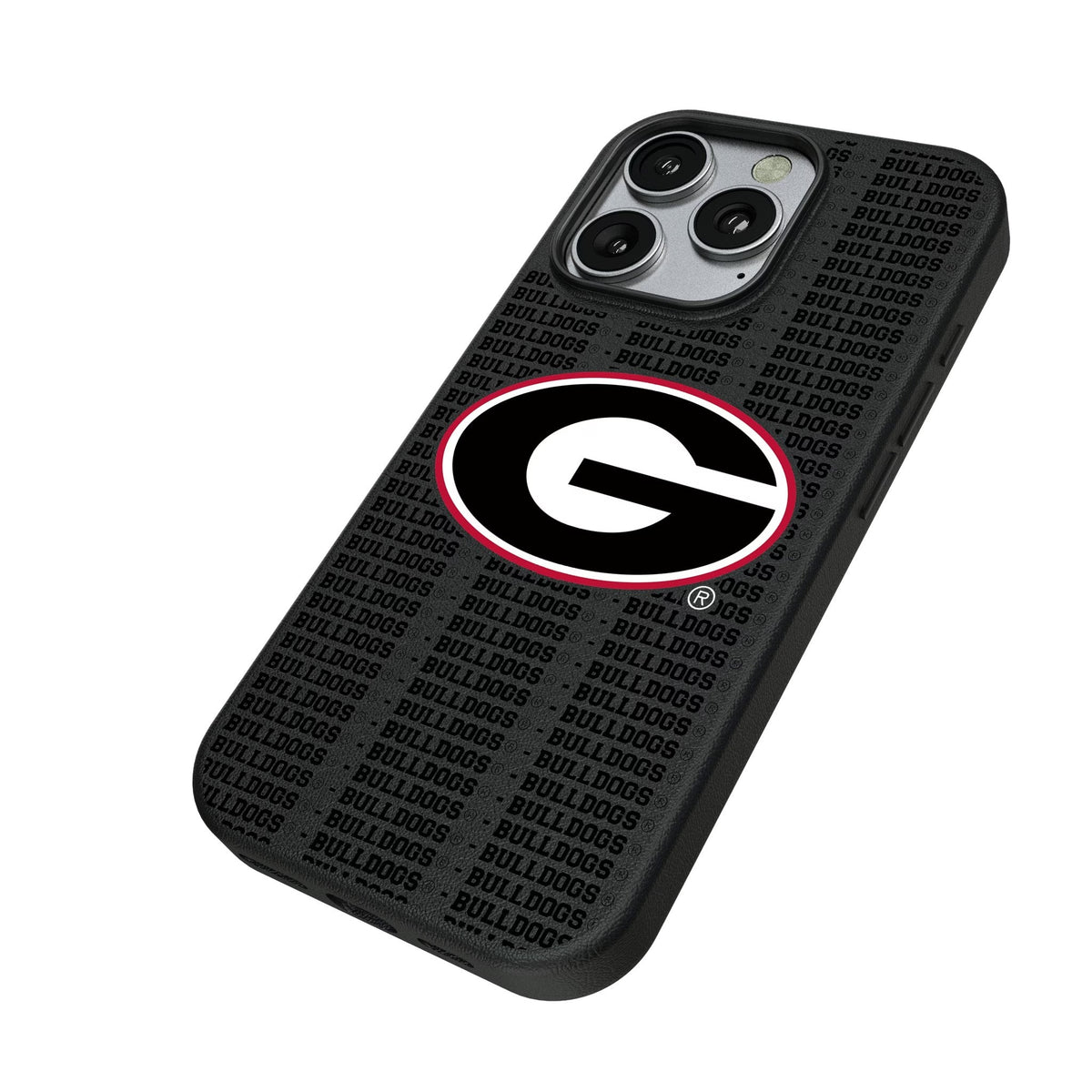 University of Georgia Bulldogs Text Backdrop MagSafe Compatible Phone Case for Apple iPhone 2
