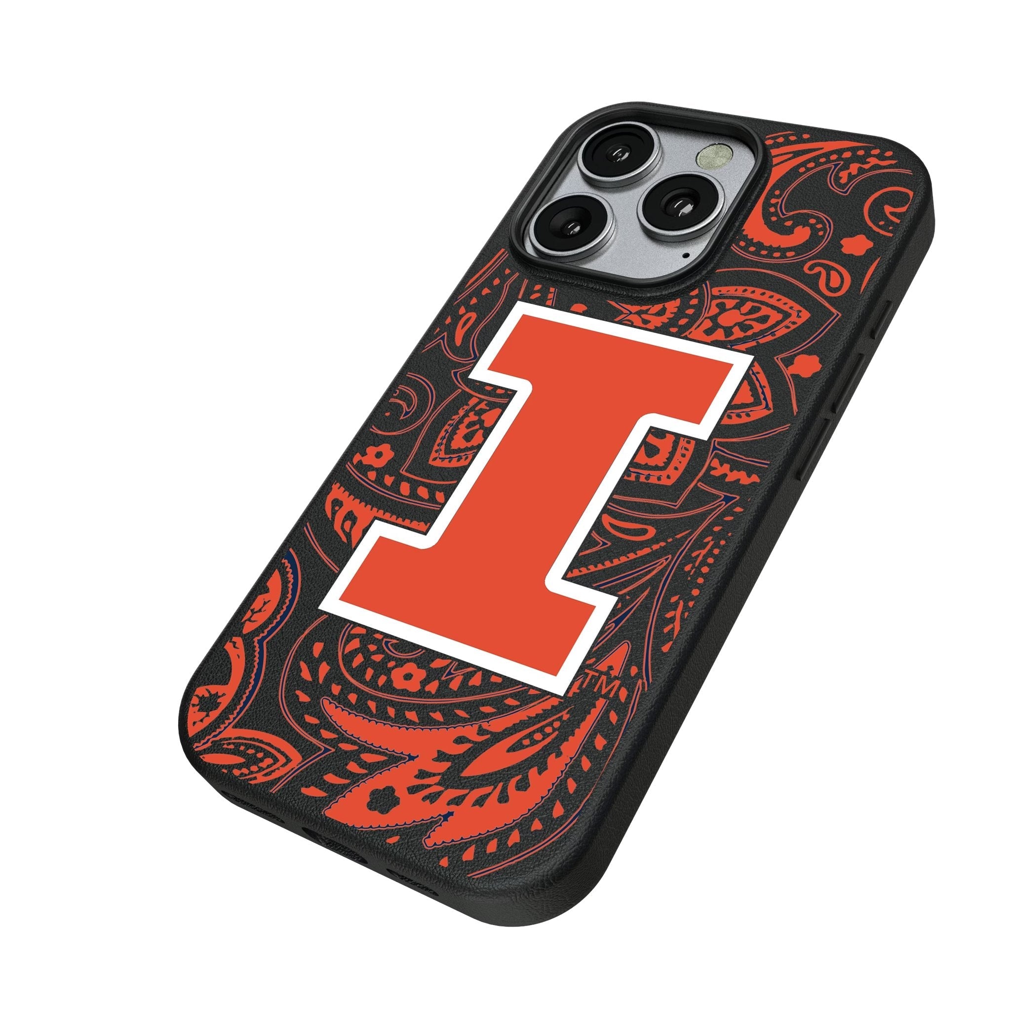 University of Illinois Fighting Illini Paisley MagSafe Compatible Phone Case for Apple iPhone