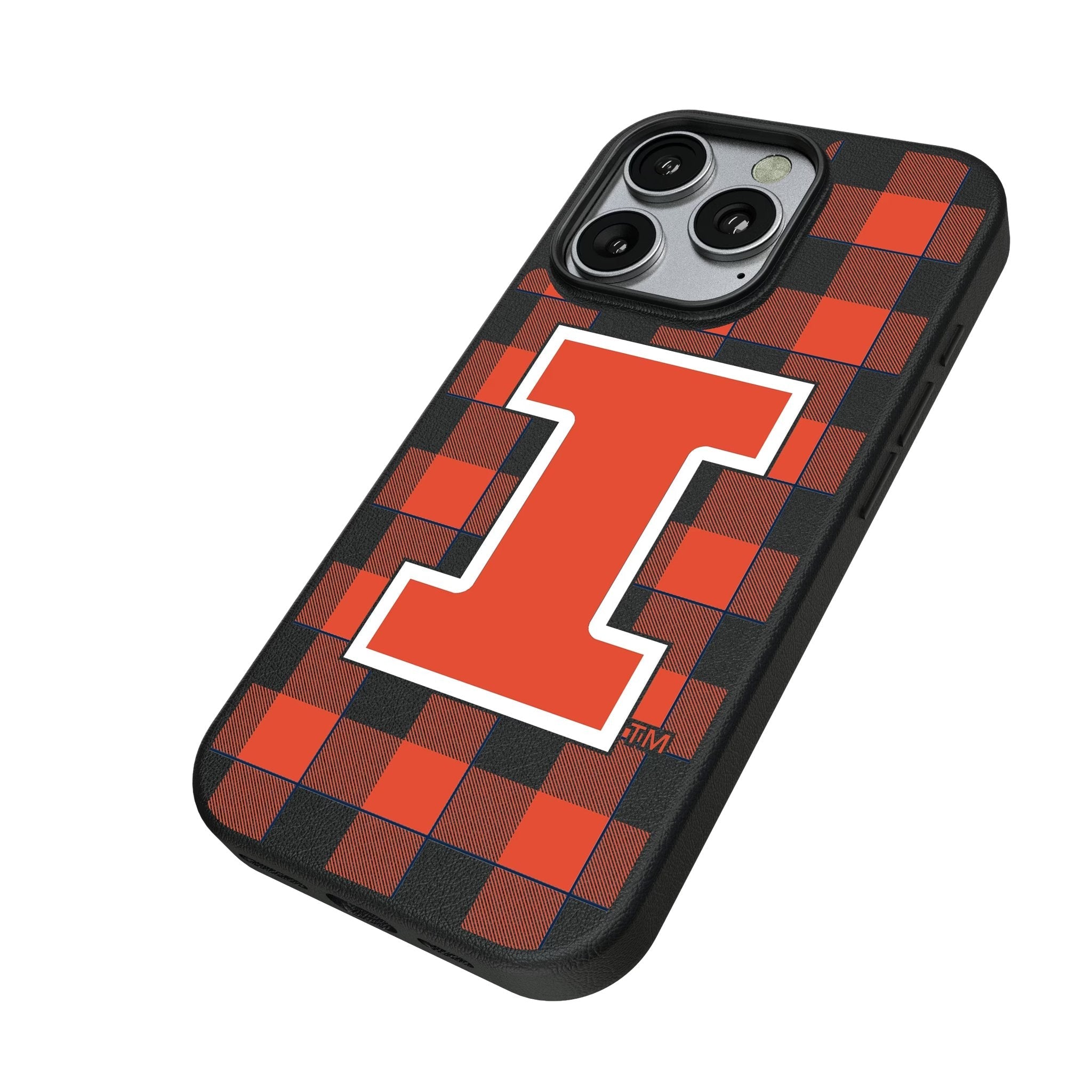 University of Illinois Fighting Illini Plaid MagSafe Compatible Phone Case for Apple iPhone