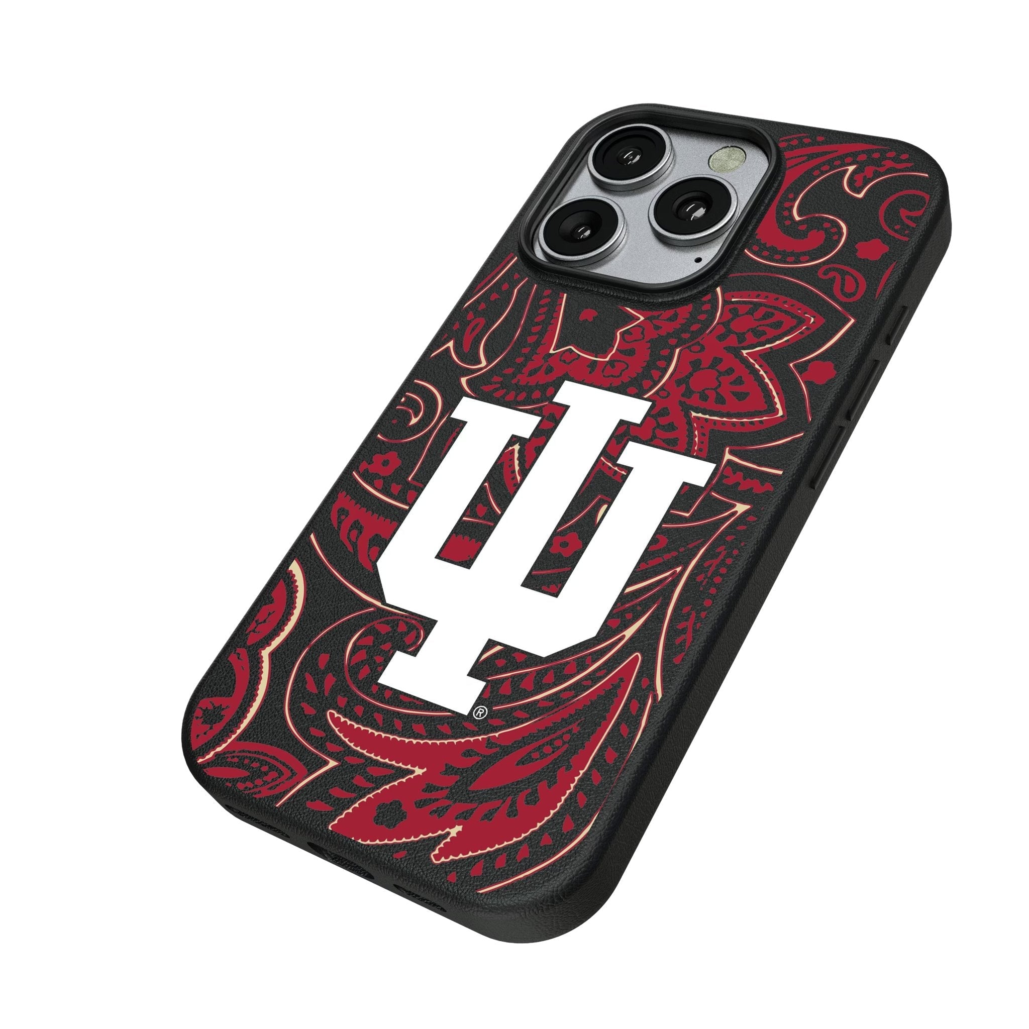 Indiana University Hoosiers Paisley MagSafe Compatible Phone Case for Apple iPhone