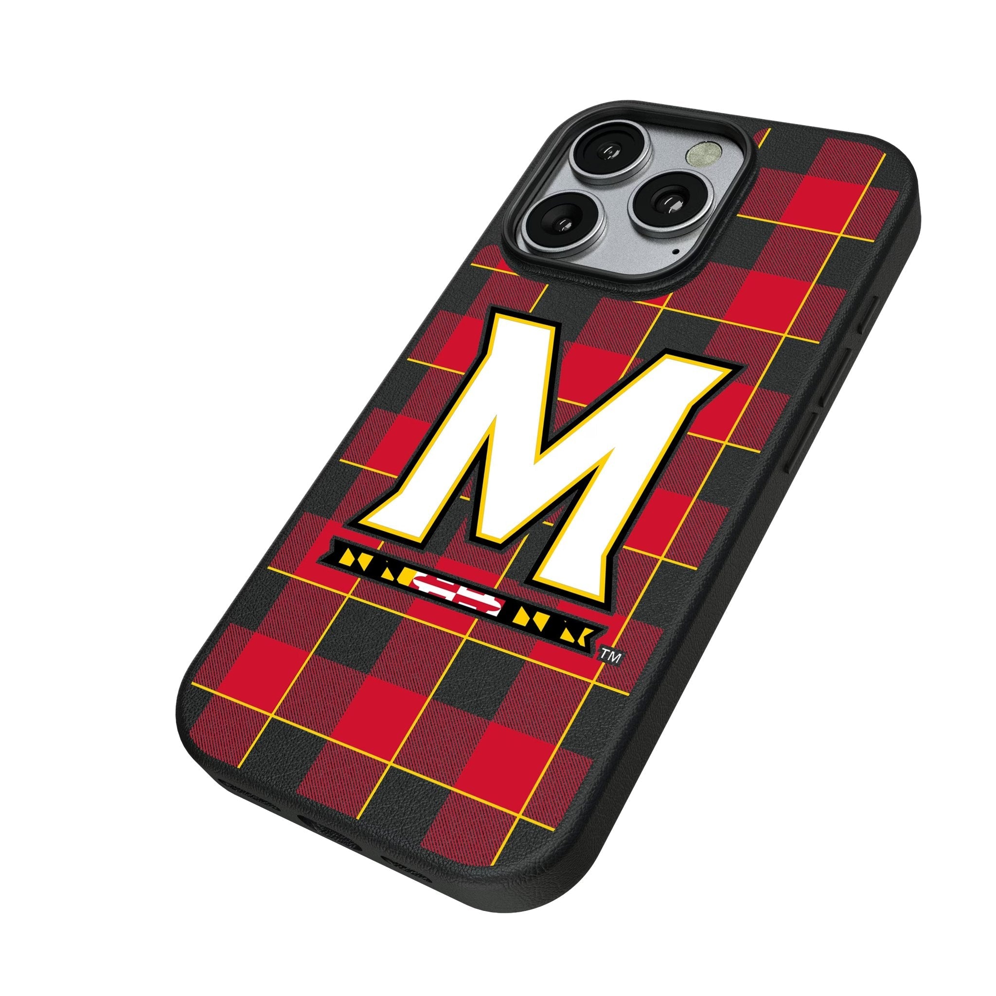 University of Maryland Terrapins Plaid MagSafe Compatible Phone Case for Apple iPhone