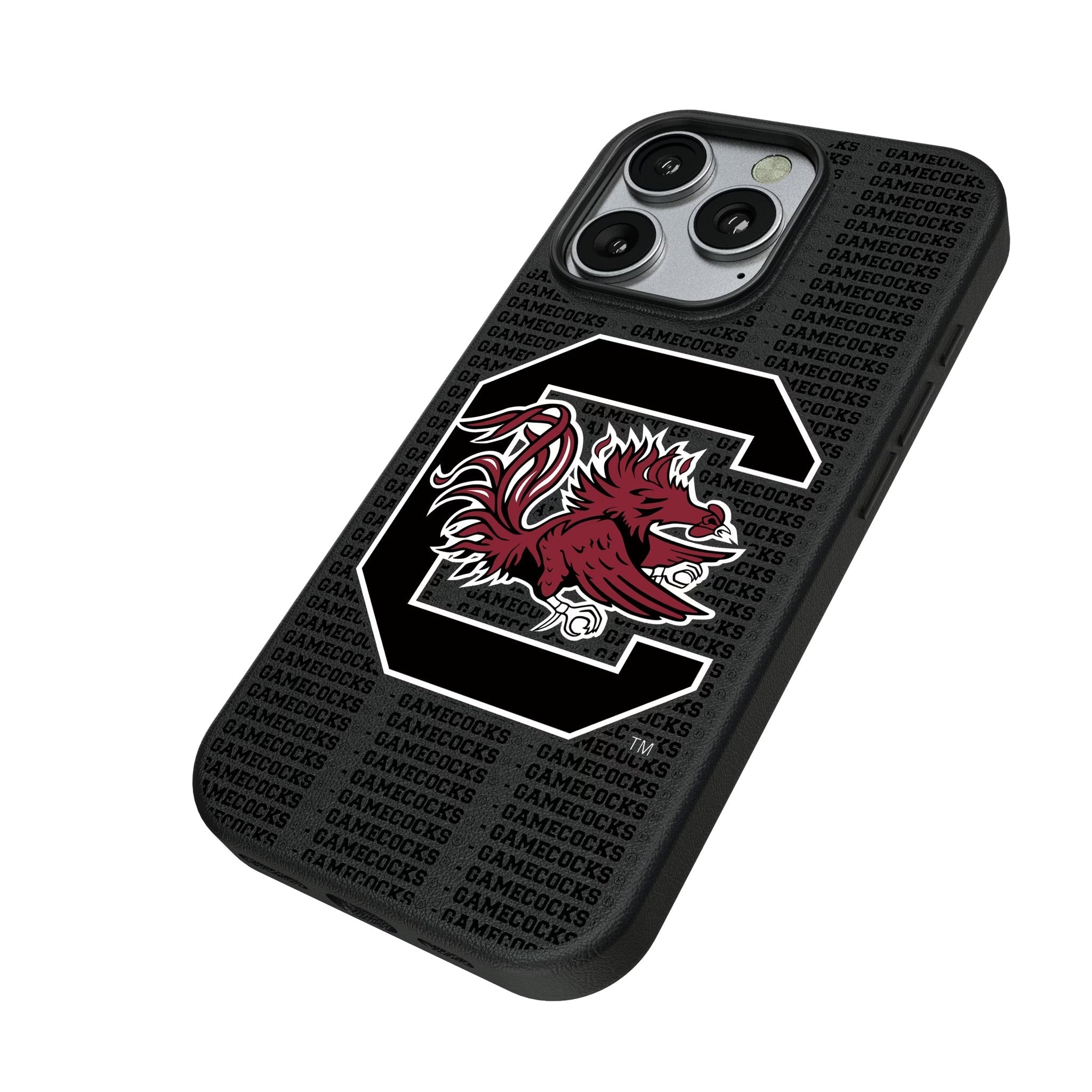 University of South Carolina Gamecocks Text Backdrop MagSafe Compatible Phone Case for Apple iPhone 2