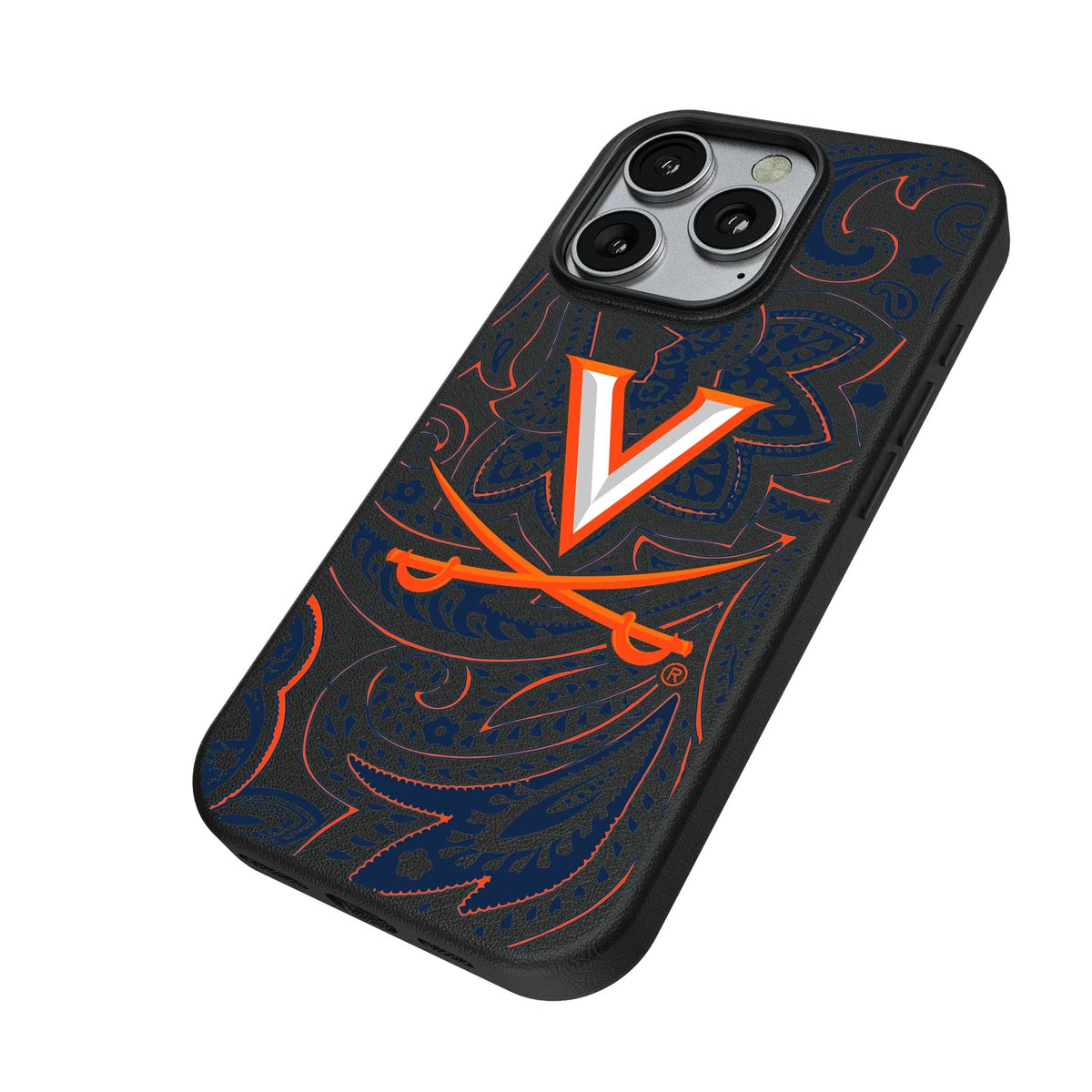 University of Virginia Cavaliers Paisley MagSafe Compatible Phone Case for Apple iPhone