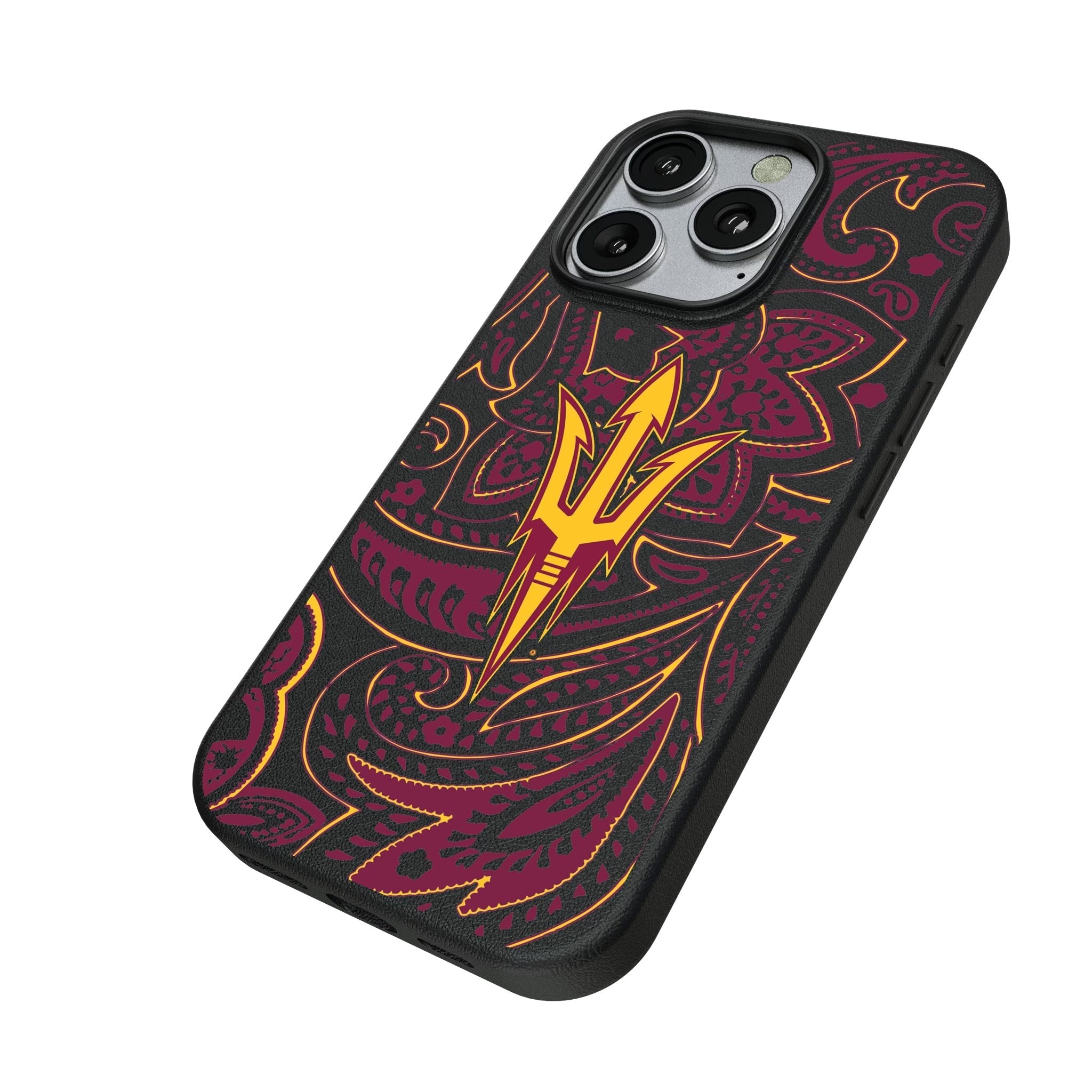 Arizona State University Sun Devils Paisley MagSafe Compatible Phone Case for Apple iPhone