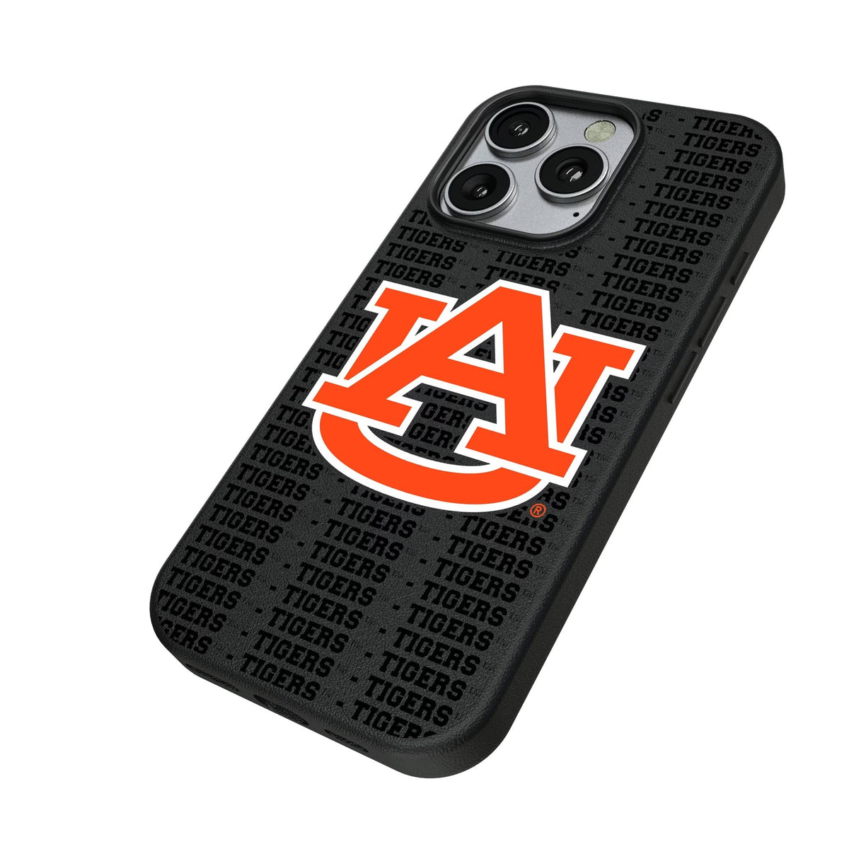University of Auburn Tigers Text Backdrop MagSafe Compatible Phone Case for Apple iPhone