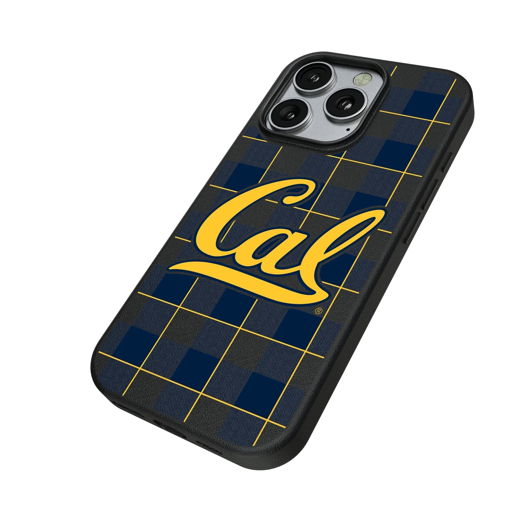 University of California Berkeley Golden Bears Plaid MagSafe Compatible Phone Case for Apple iPhone