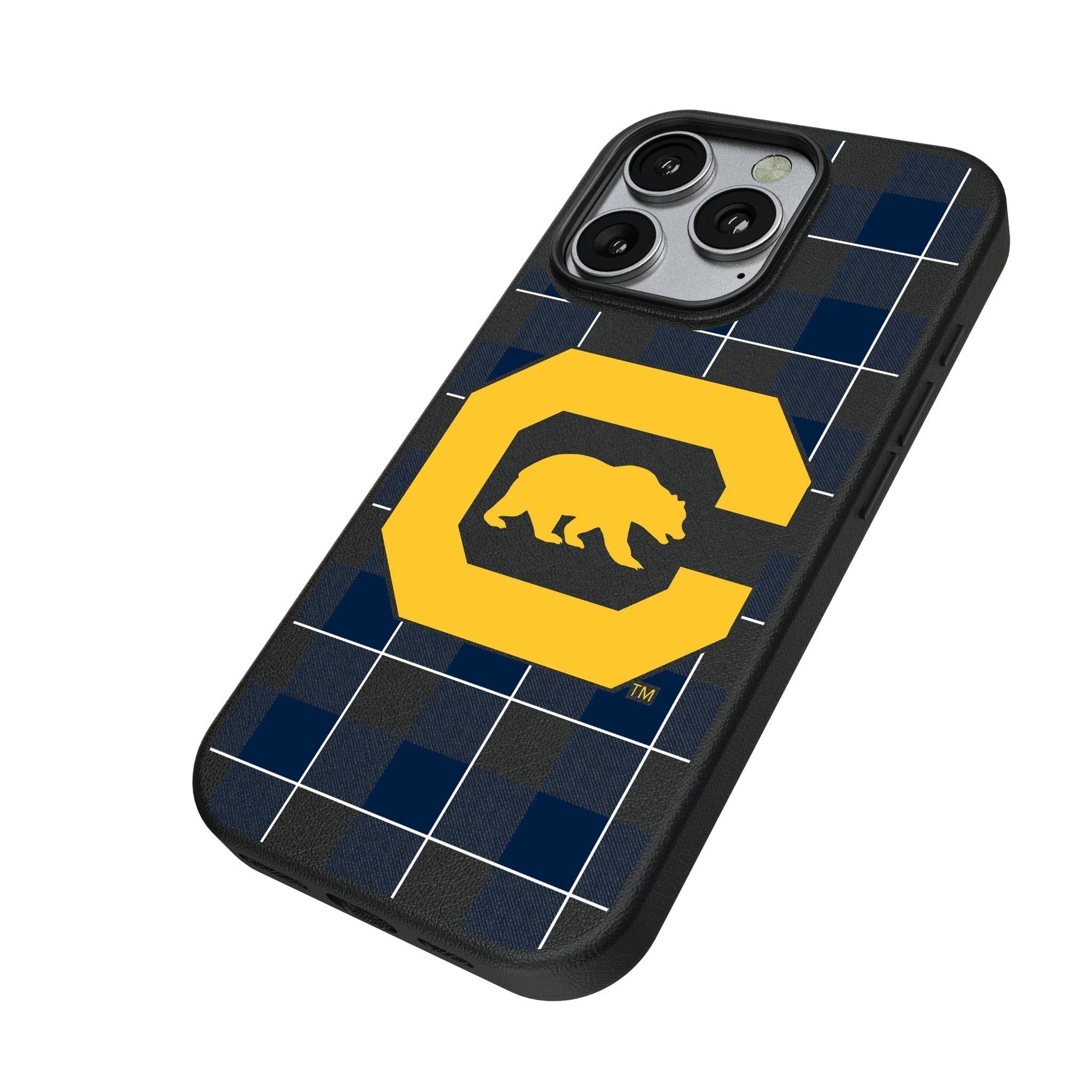 University of California Berkeley Golden Bears Plaid MagSafe Compatible Phone Case for Apple iPhone 2