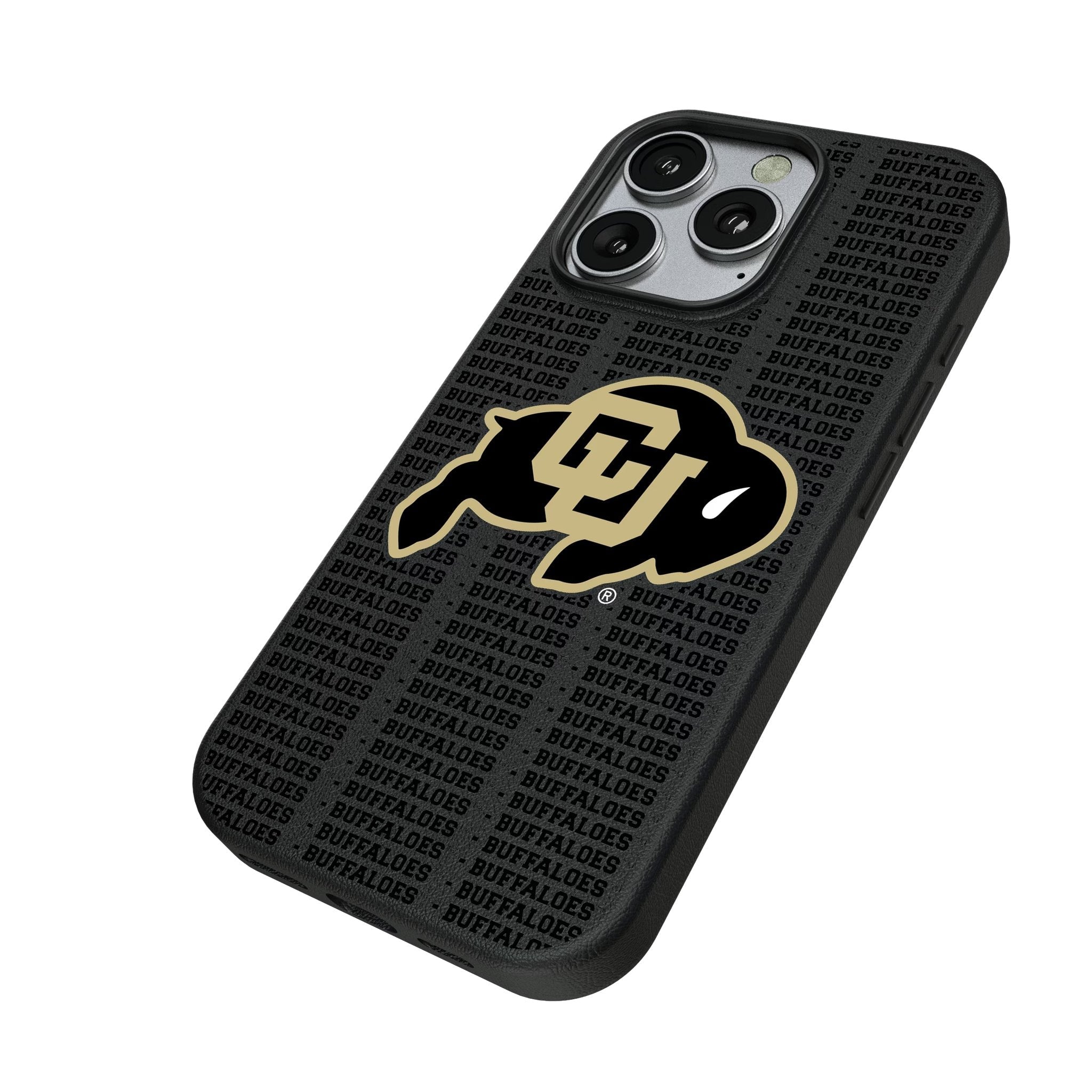 University of Colorado Buffaloes Text Backdrop MagSafe Compatible Phone Case for Apple iPhone
