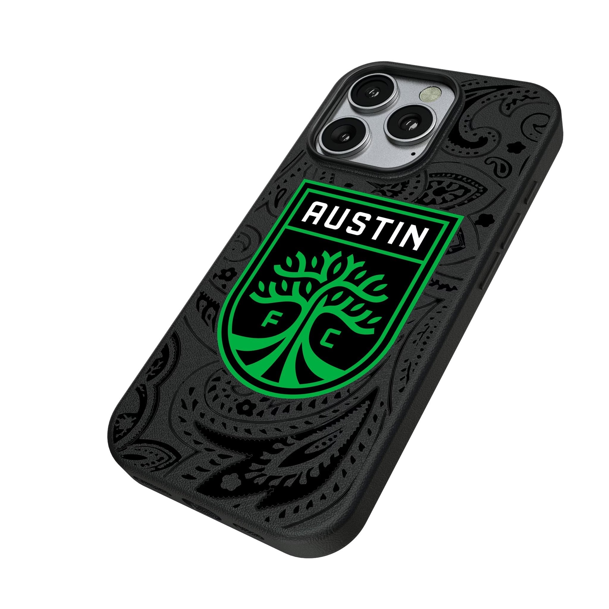 Austin FC Paisley MagSafe Compatible Phone Case for Apple iPhone