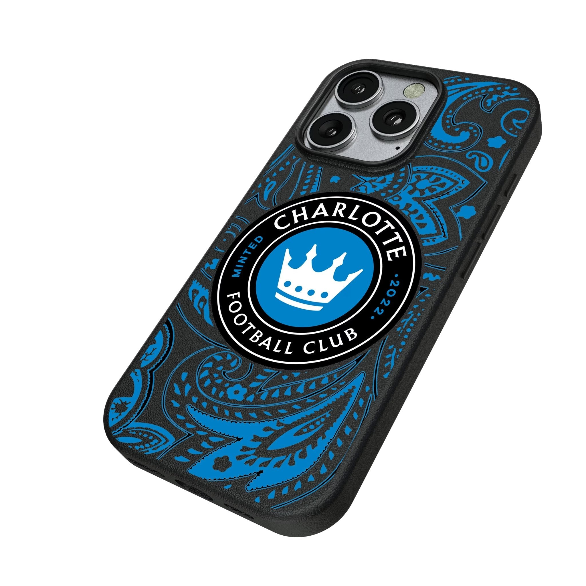 Charlotte FC Paisley MagSafe Compatible Phone Case for Apple iPhone