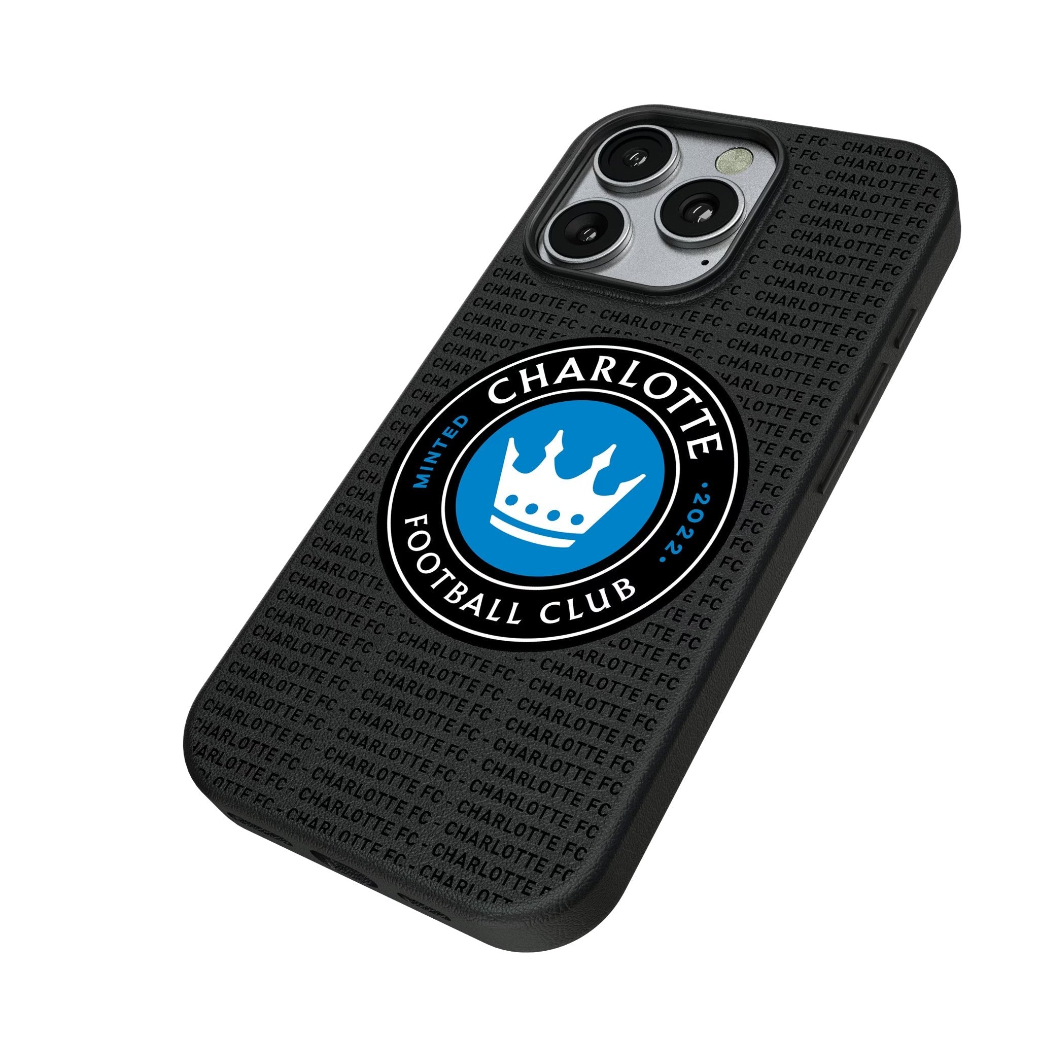 Charlotte FC Text Backdrop MagSafe Compatible Phone Case for Apple iPhone