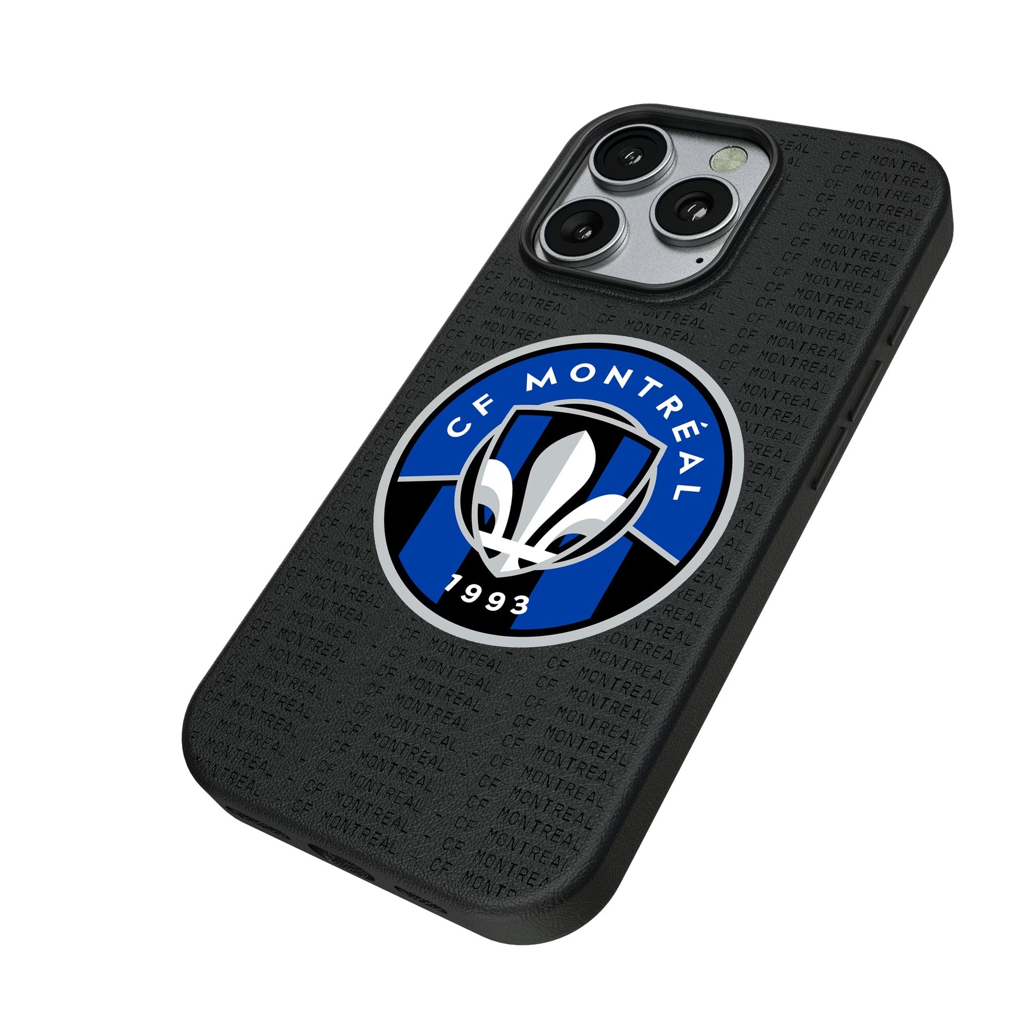 CF Montreal Text Backdrop MagSafe Compatible Phone Case for Apple iPhone 2
