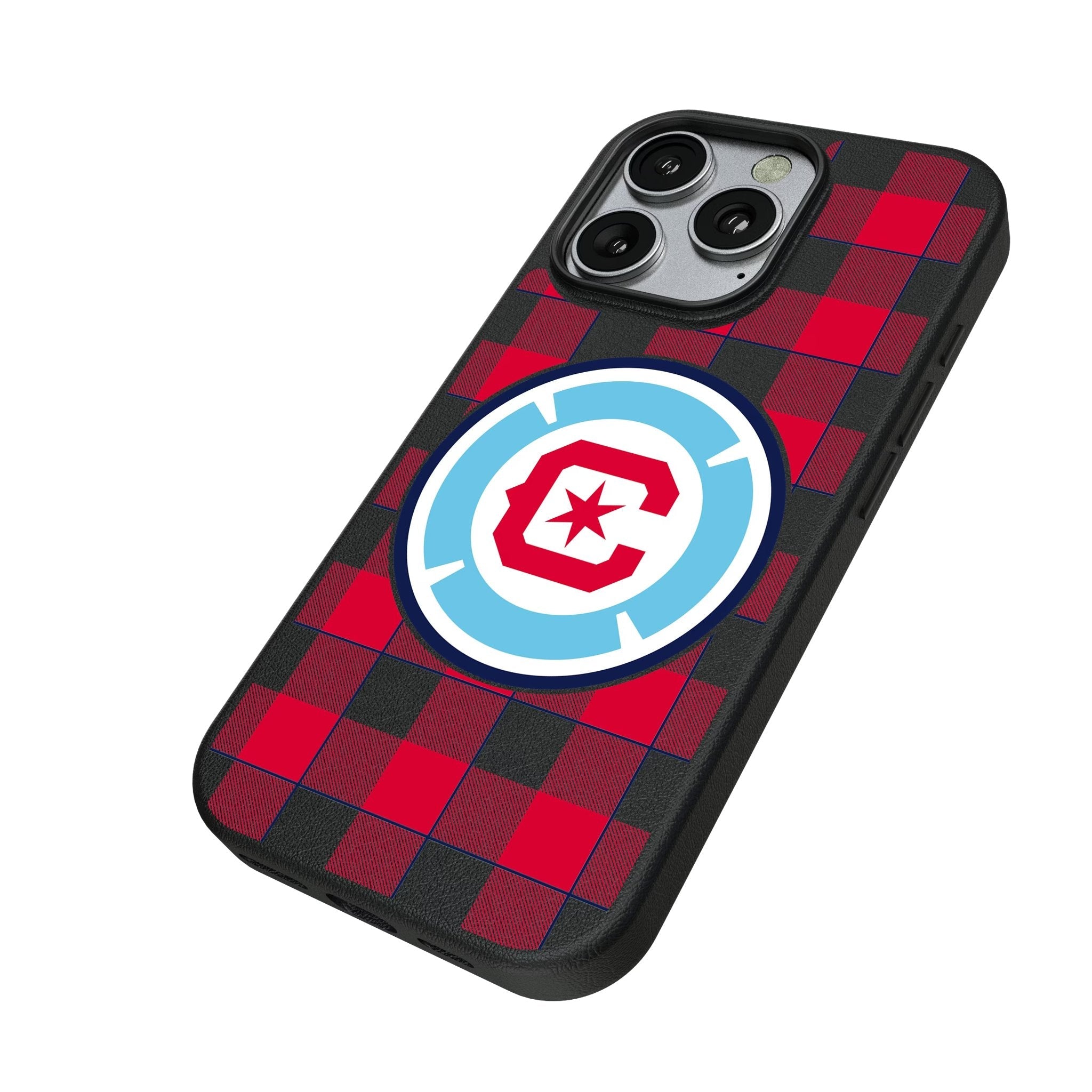 Chicago Fire Plaid MagSafe Compatible Phone Case for Apple iPhone