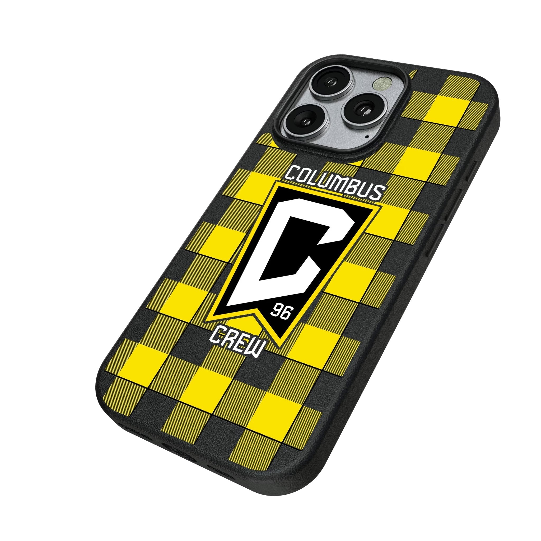 Columbus Crew Plaid MagSafe Compatible Phone Case for Apple iPhone