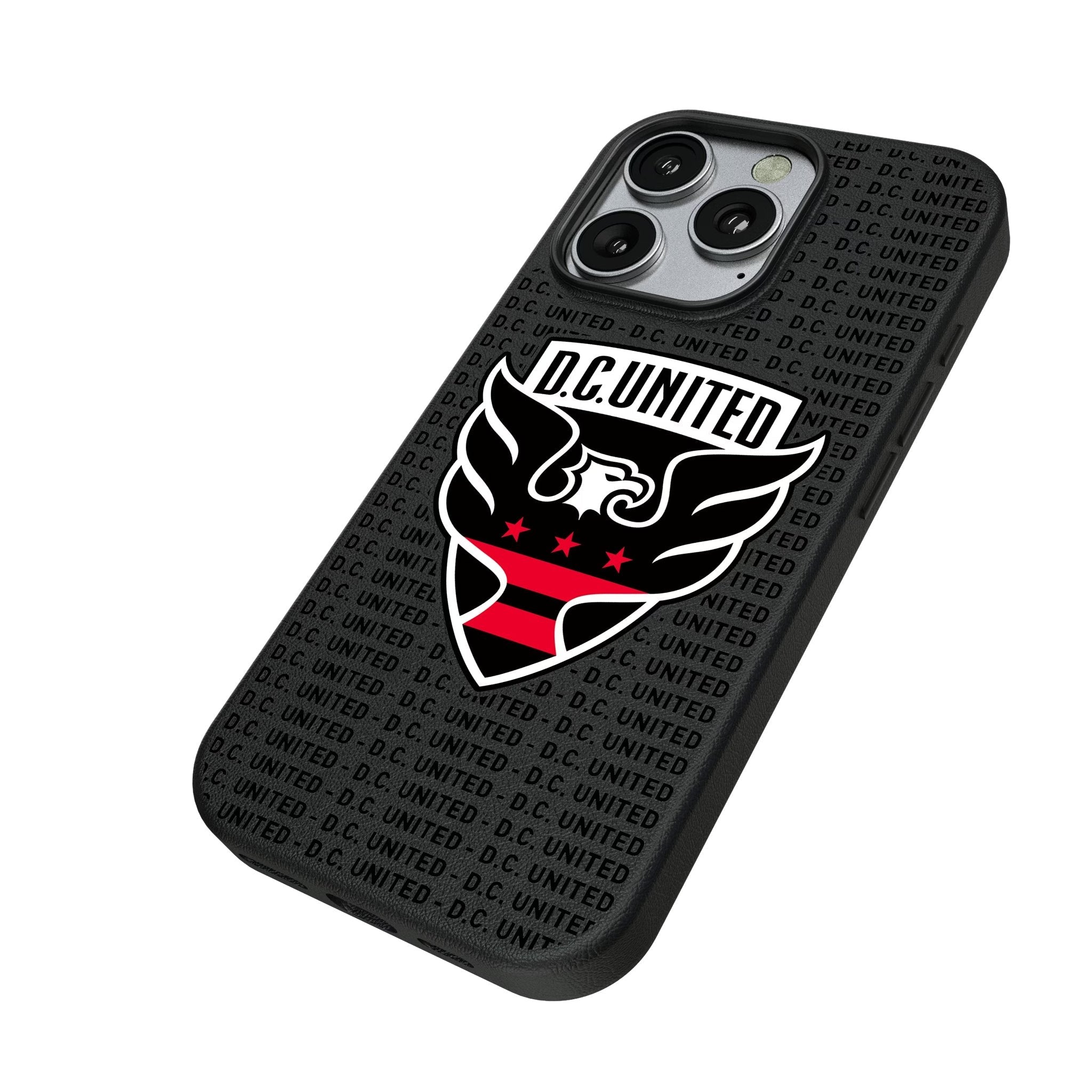 DC United Text Backdrop MagSafe Compatible Phone Case for Apple iPhone