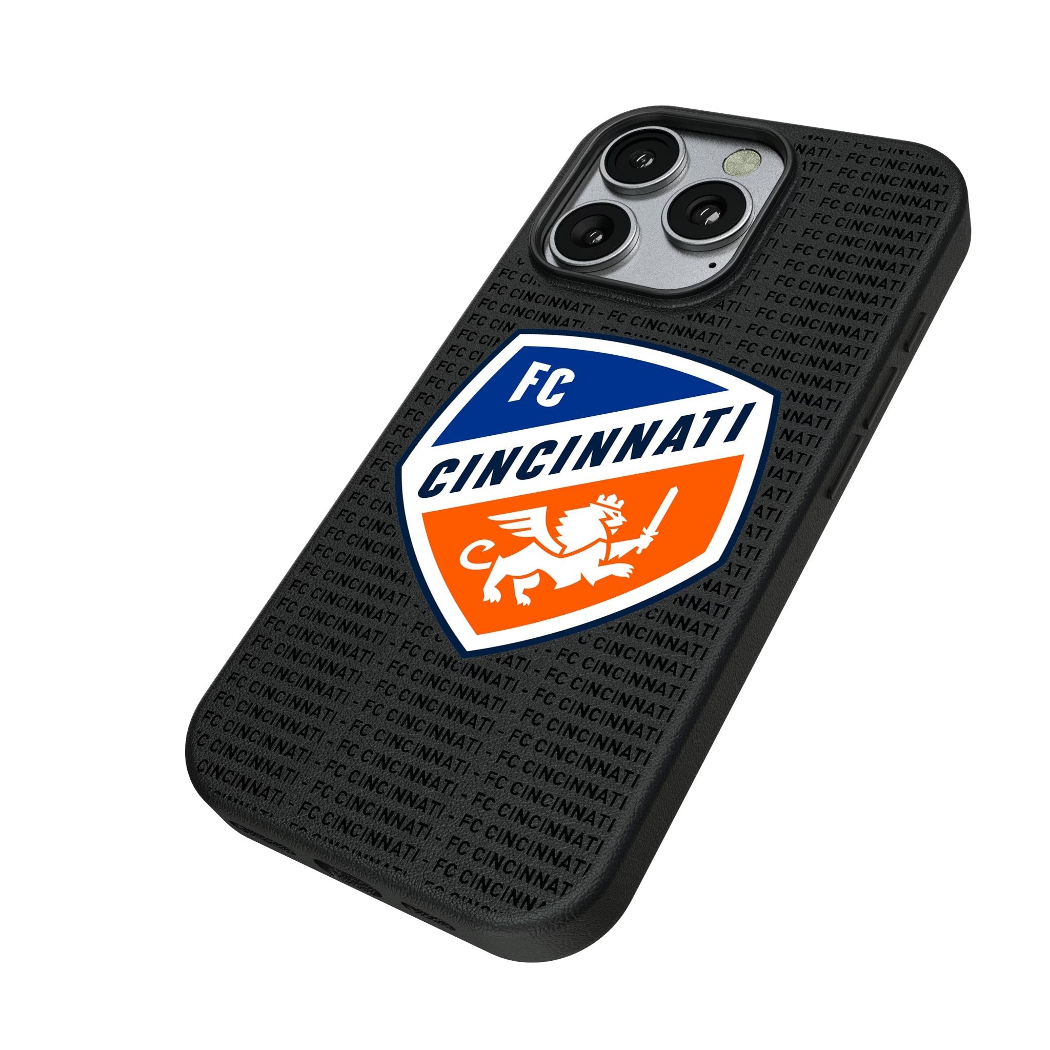 FC Cincinnati Text Backdrop MagSafe Compatible Phone Case for Apple iPhone