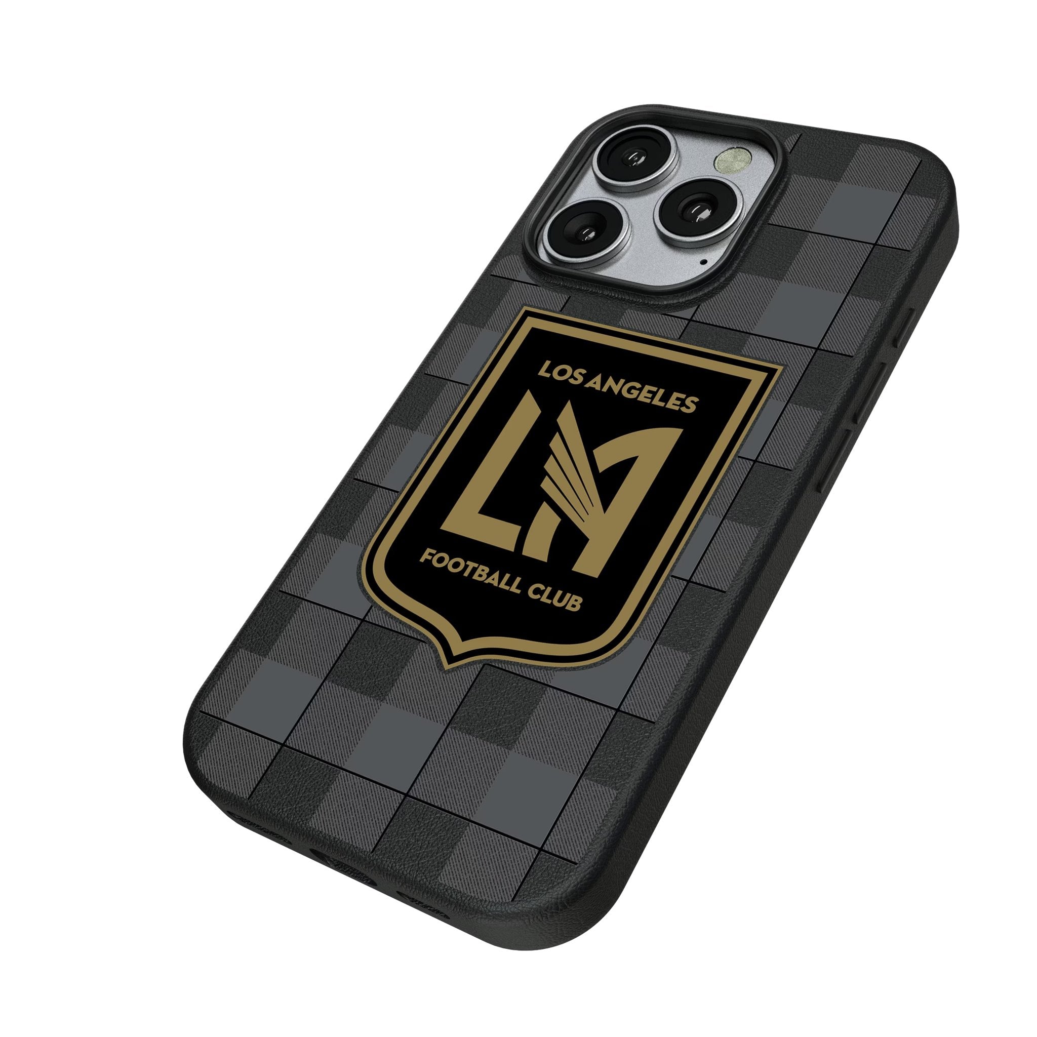 Los Angeles Football Club Plaid MagSafe Compatible Phone Case for Apple iPhone